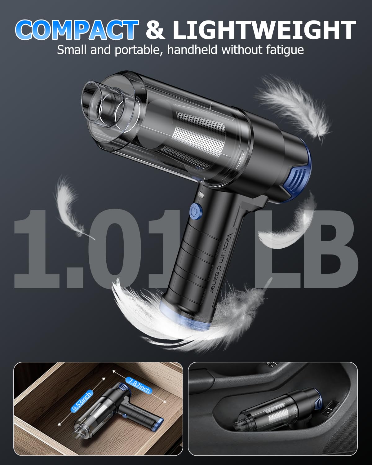 Handheld Car Vacuum Portable Cordless