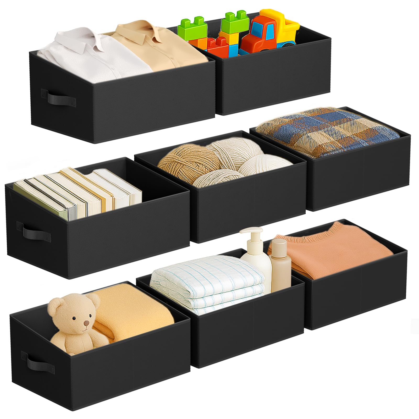 Closet Storage Bins 8 Pack (8 Count)