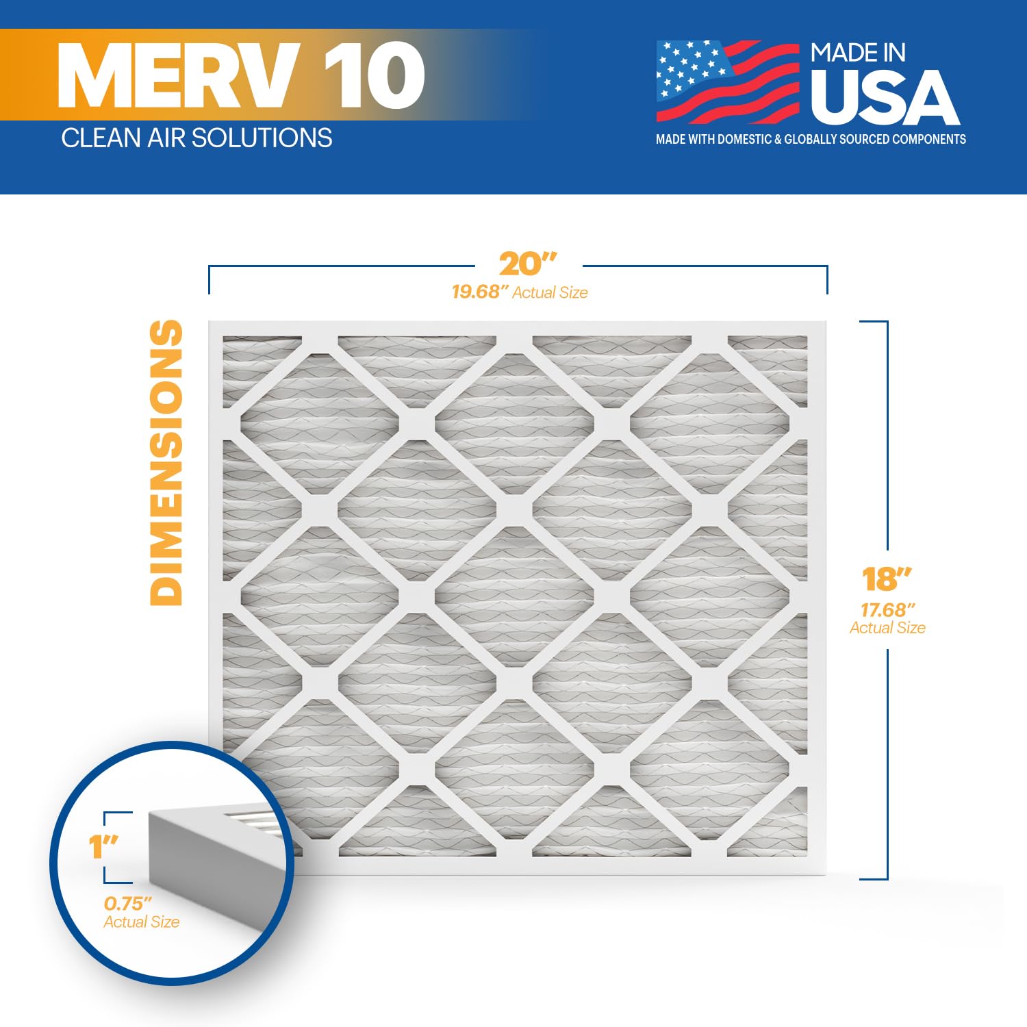 TruFilter 18x20x1 MERV 10 (4 Count)