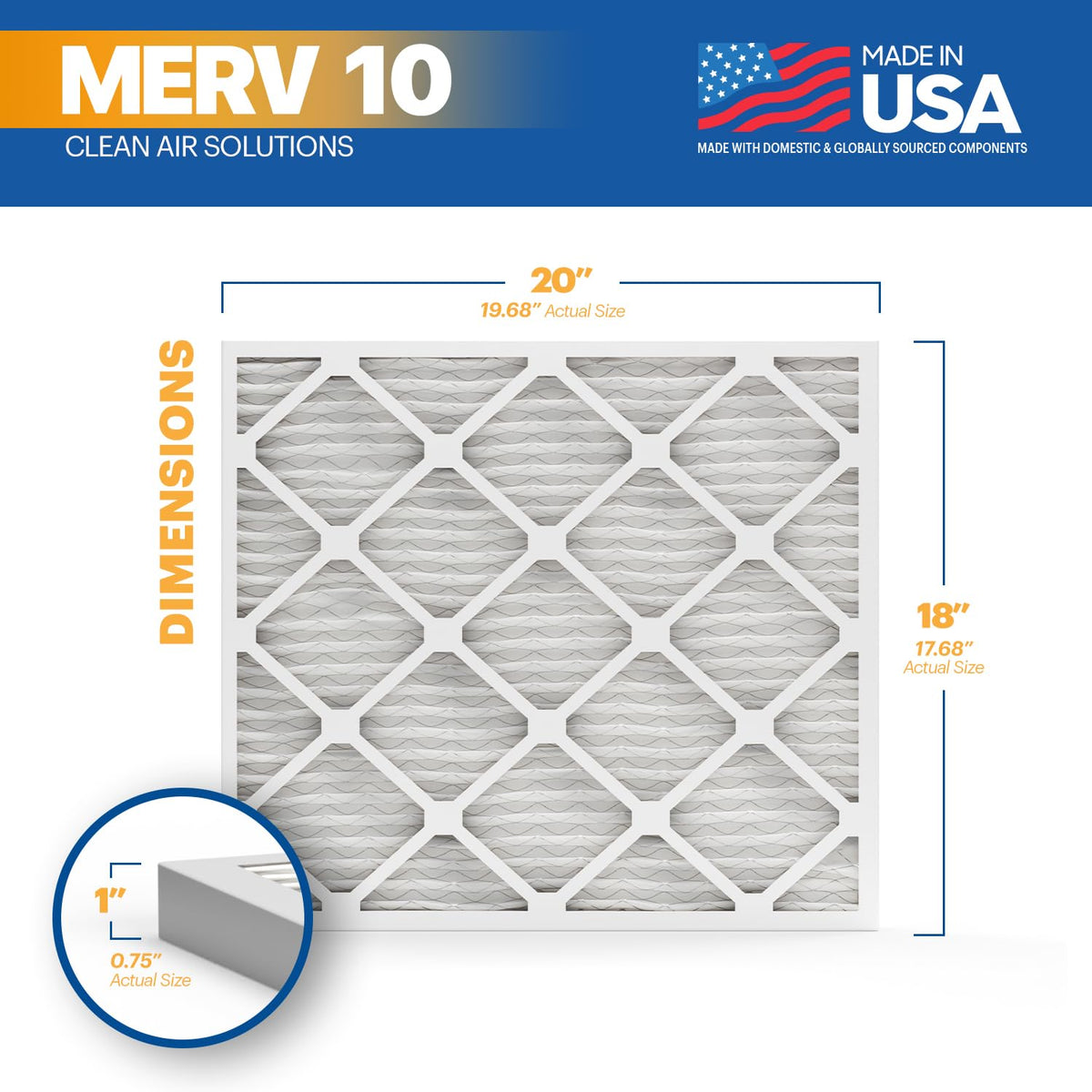 TruFilter 18x20x1 MERV 10 (4 Count)