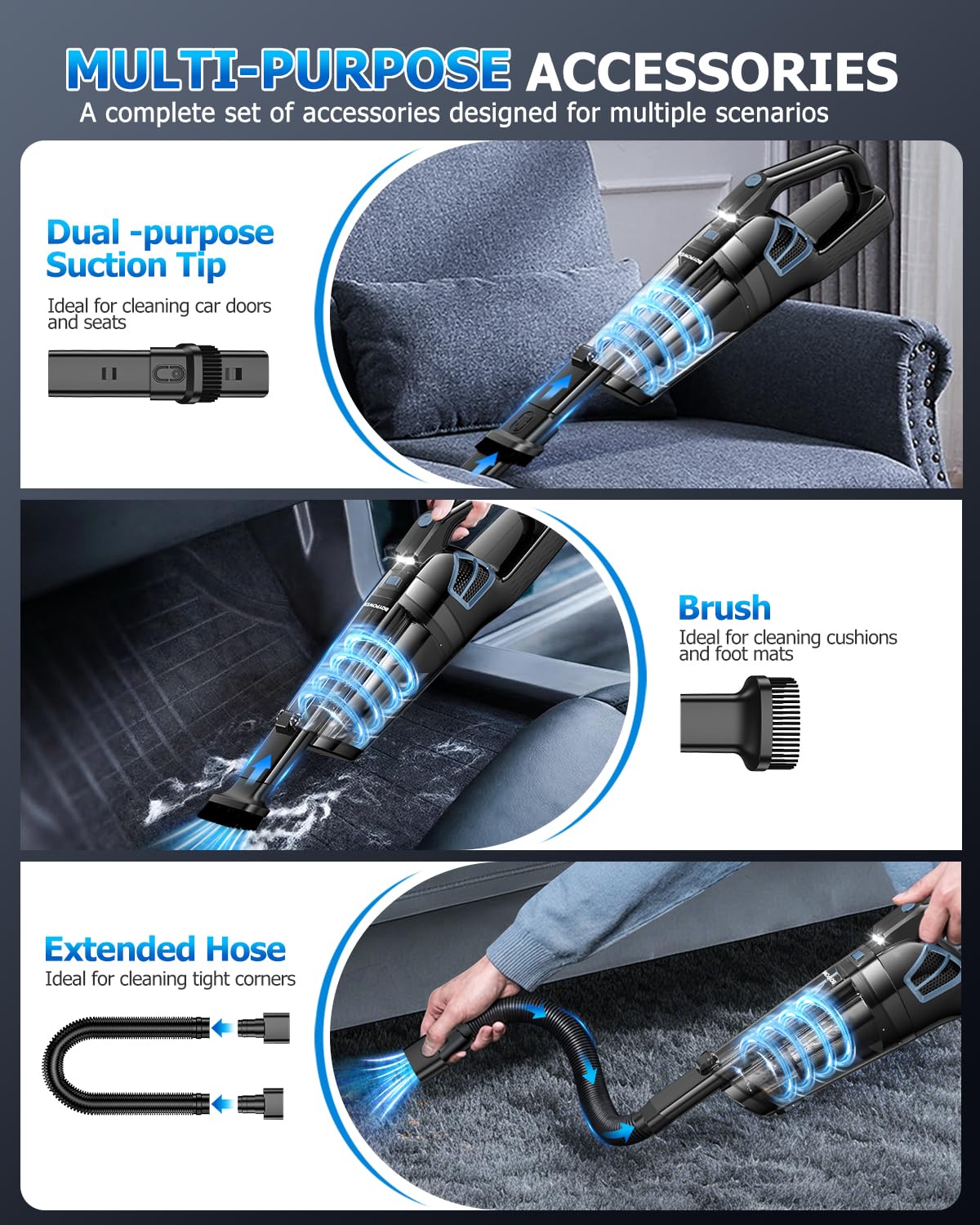 Handheld Vacuum Cordless Rechargeable