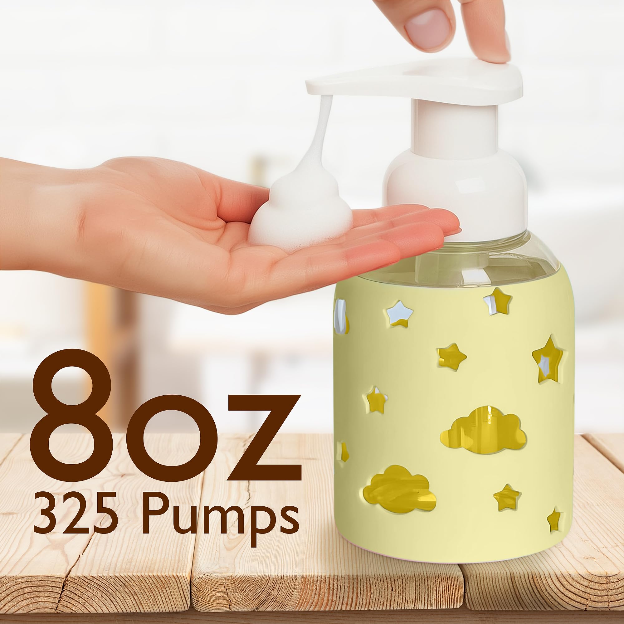 Foaming Hand Soap Dispenser Glass