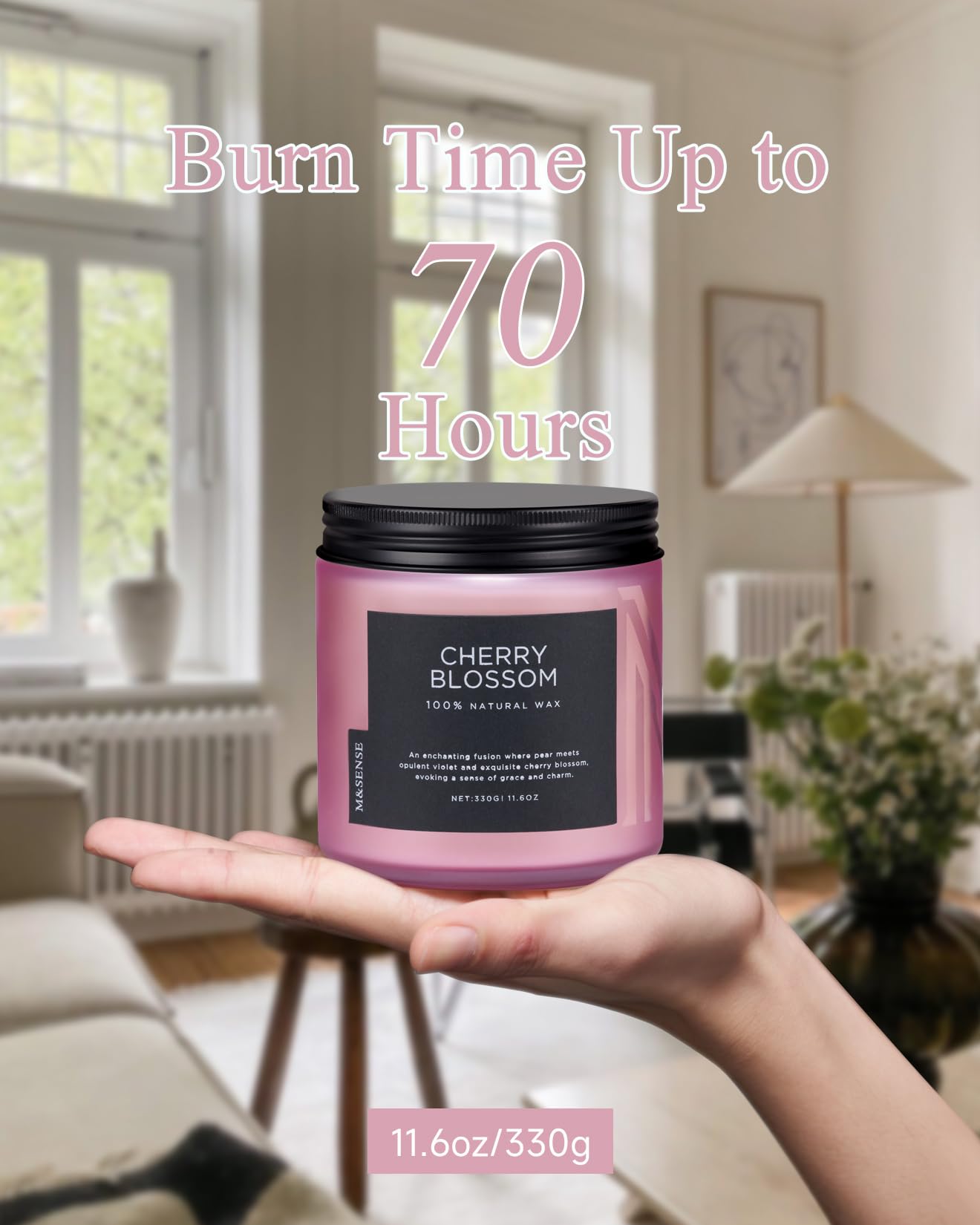 Cherry Blossom Home Scented Candles (11.6 Ounce)