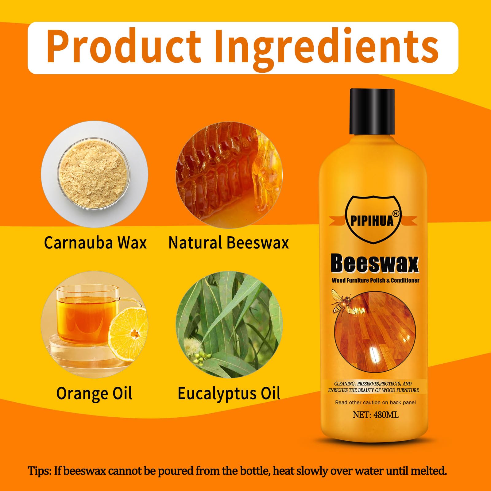 Beeswax Polish and Conditioner for Wood Furniture