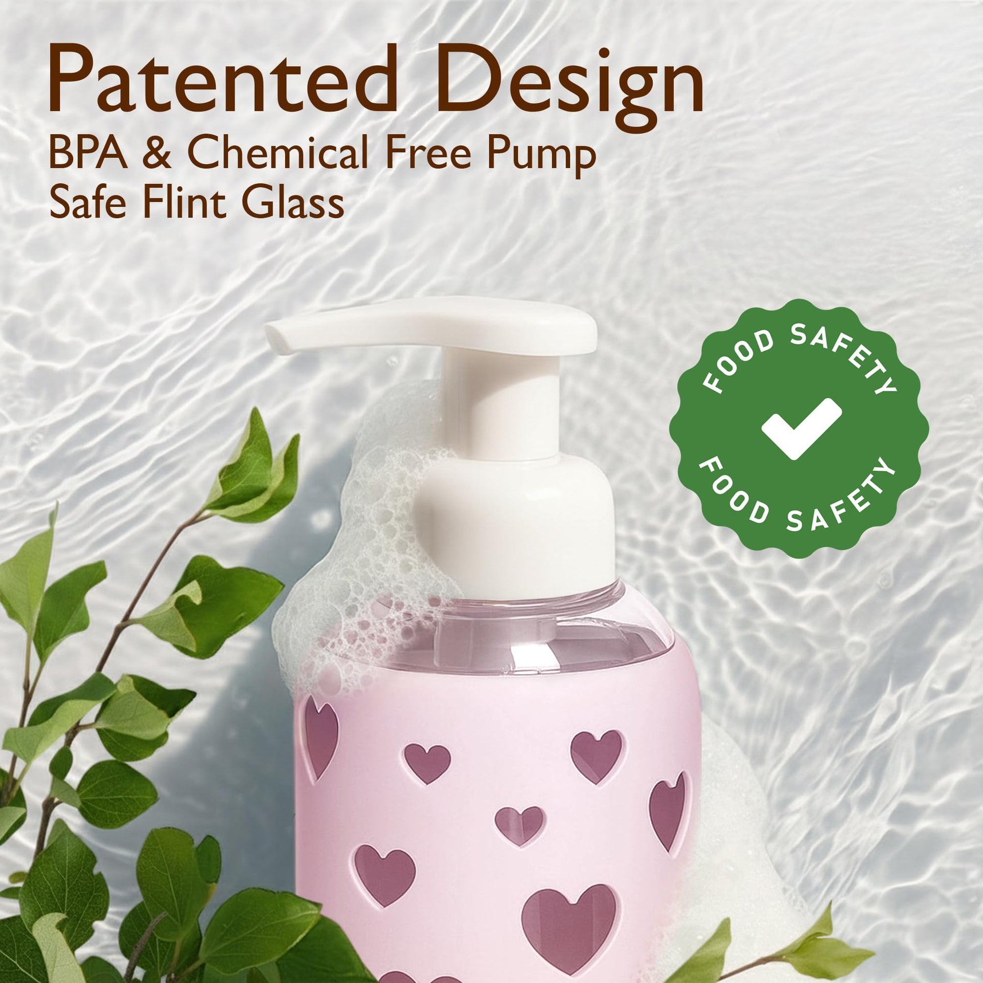 Foaming Hand Soap Dispenser Glass