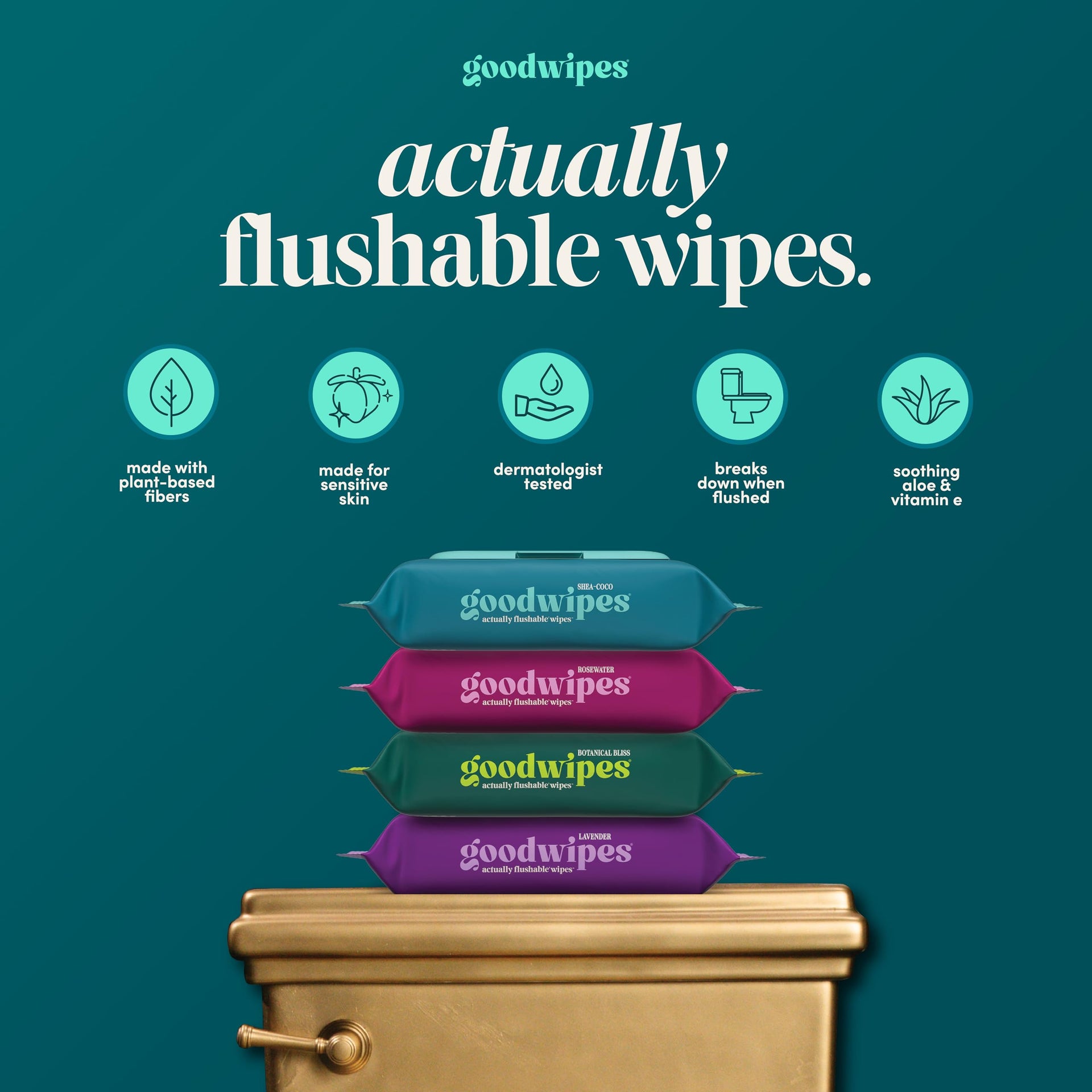 Flushable Wipes (153 Count)
