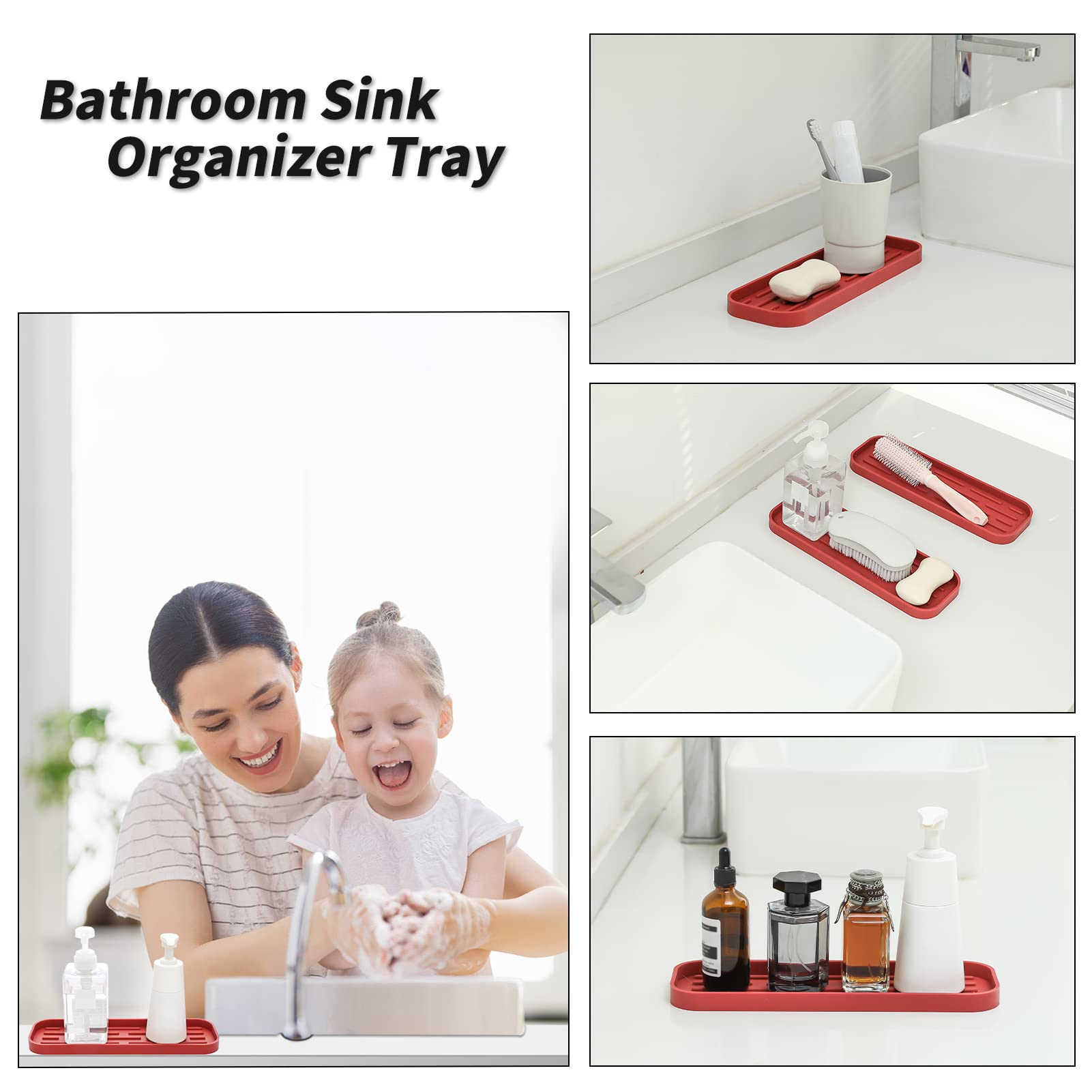 Silicone Kitchen Sink Organizer Tray for Multiple Usage
