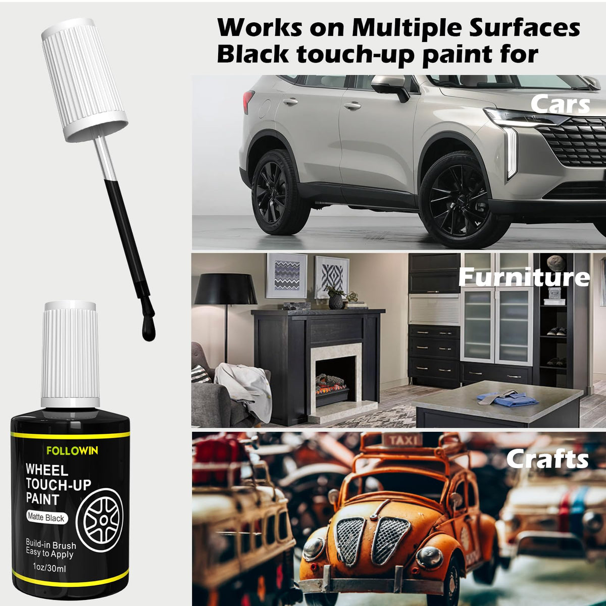 Matte Black Rim Touch Up Paint