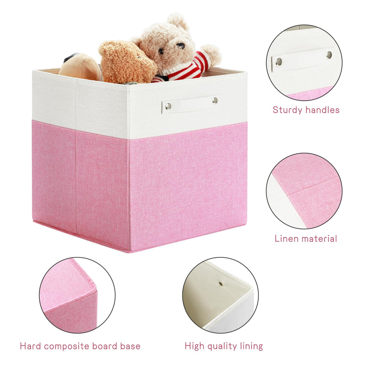 13x13x13 Storage Cube Bins 6 Pack