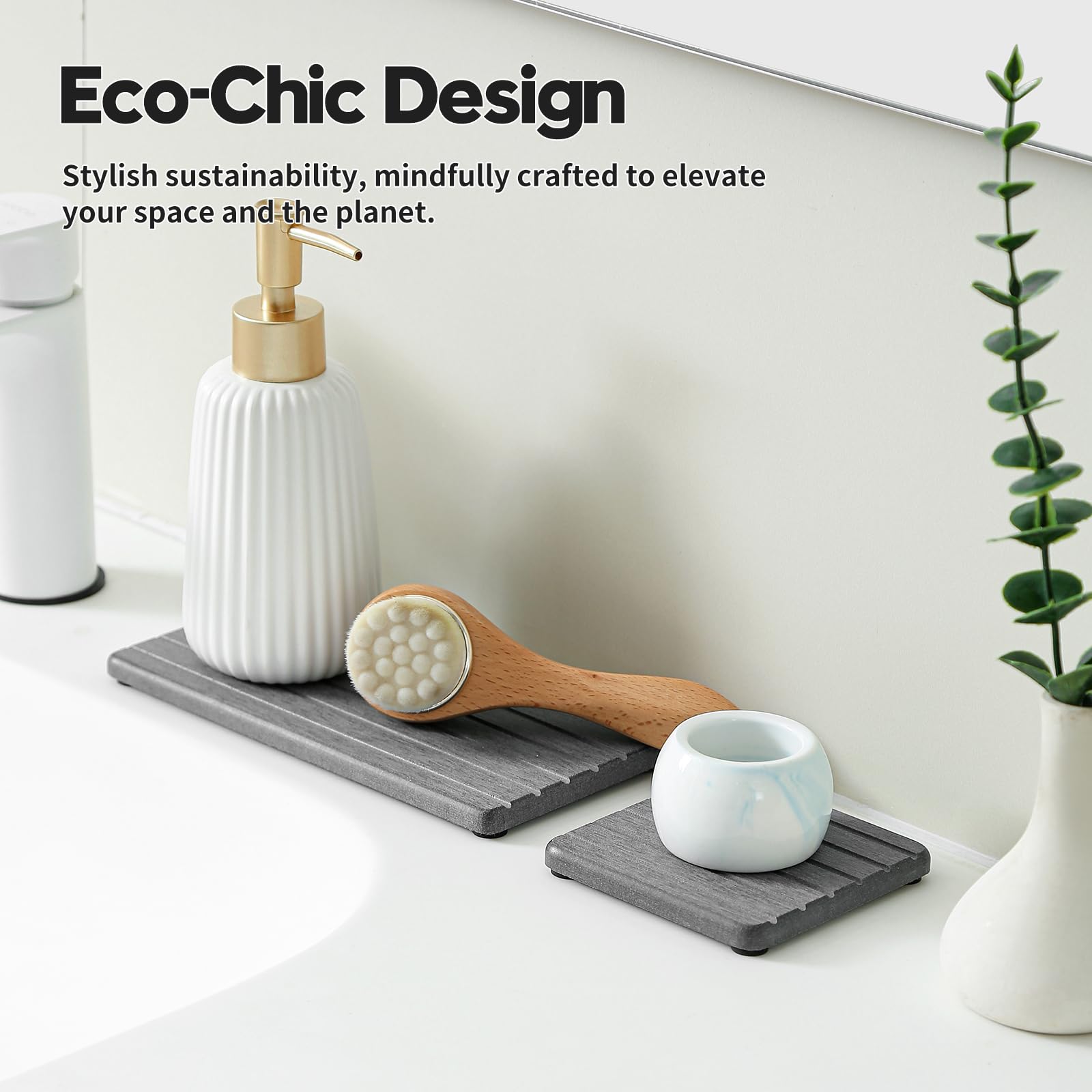 3 Pack Diatomite Stone Sink Tray (3 Count)