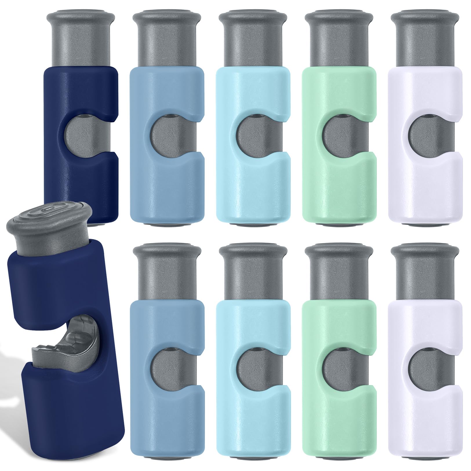 10 Pack Squeeze and Lock Bread Bag Clips