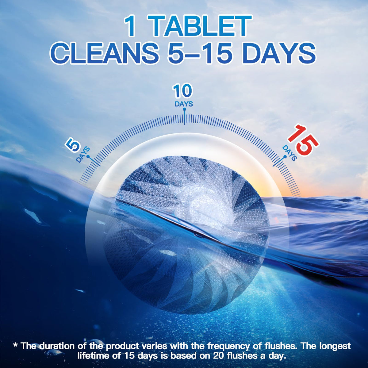 Automatic Toilet Bowl Cleaner Tablets (50 Count)