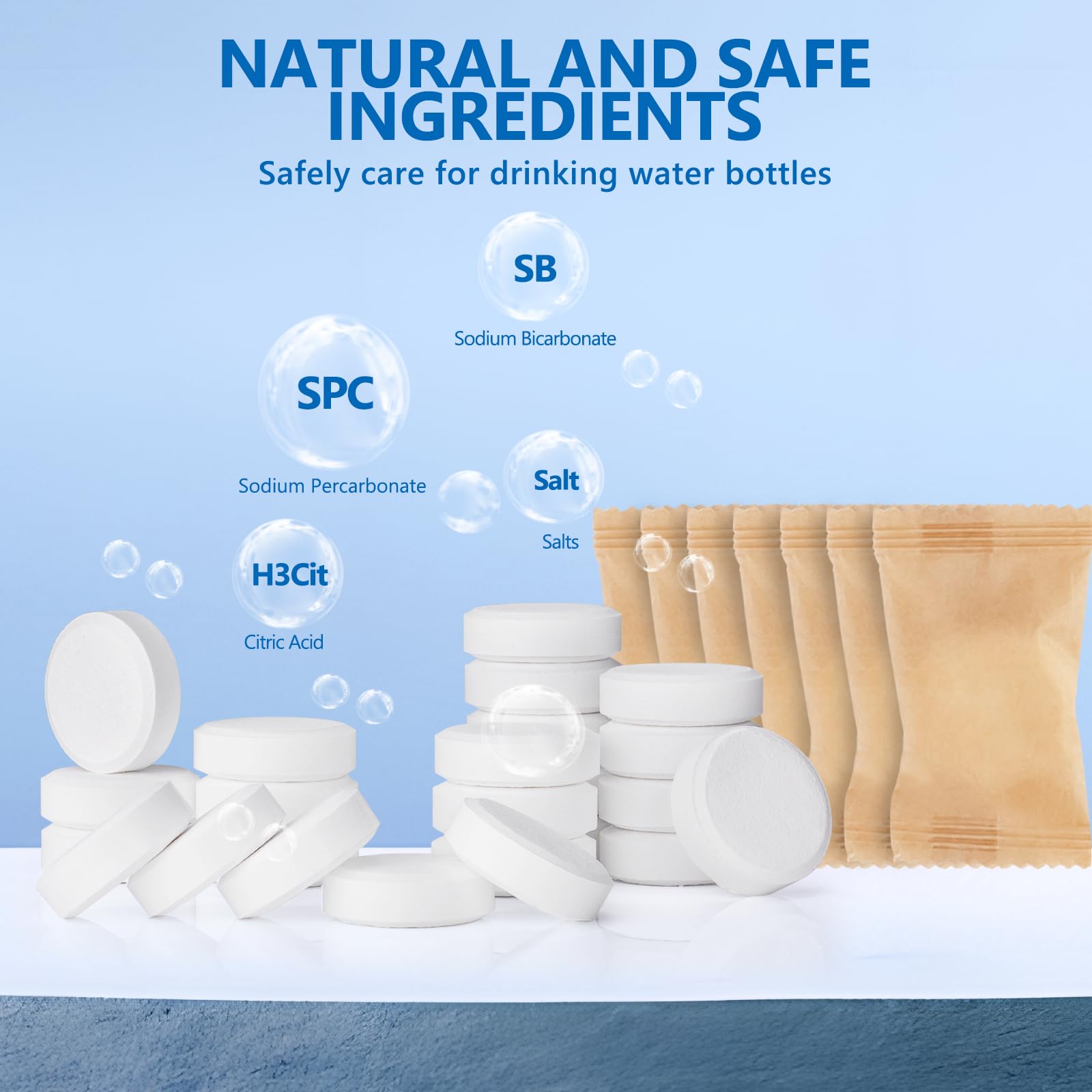 96Pack Water Bottle Cleaning Tablets (96 Count)