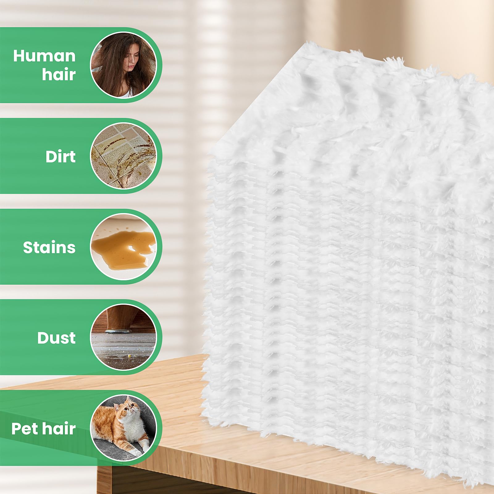 60 Count Swiffer Dry Cloths Compatible with Swiffer Sweeper Mop