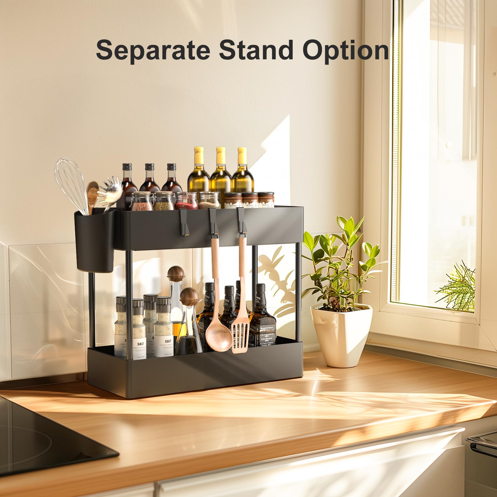 4 Tier Slim Storage Cart with Wheels