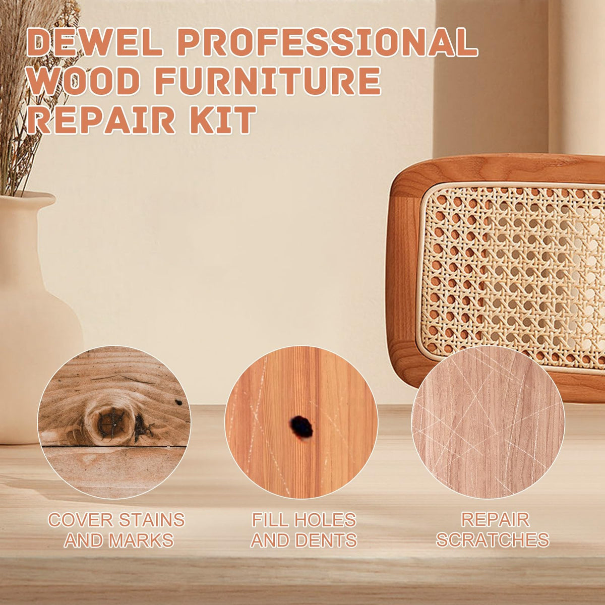 Wood Furniture Markers & Filler Sticks Repair Kit (36 Count)