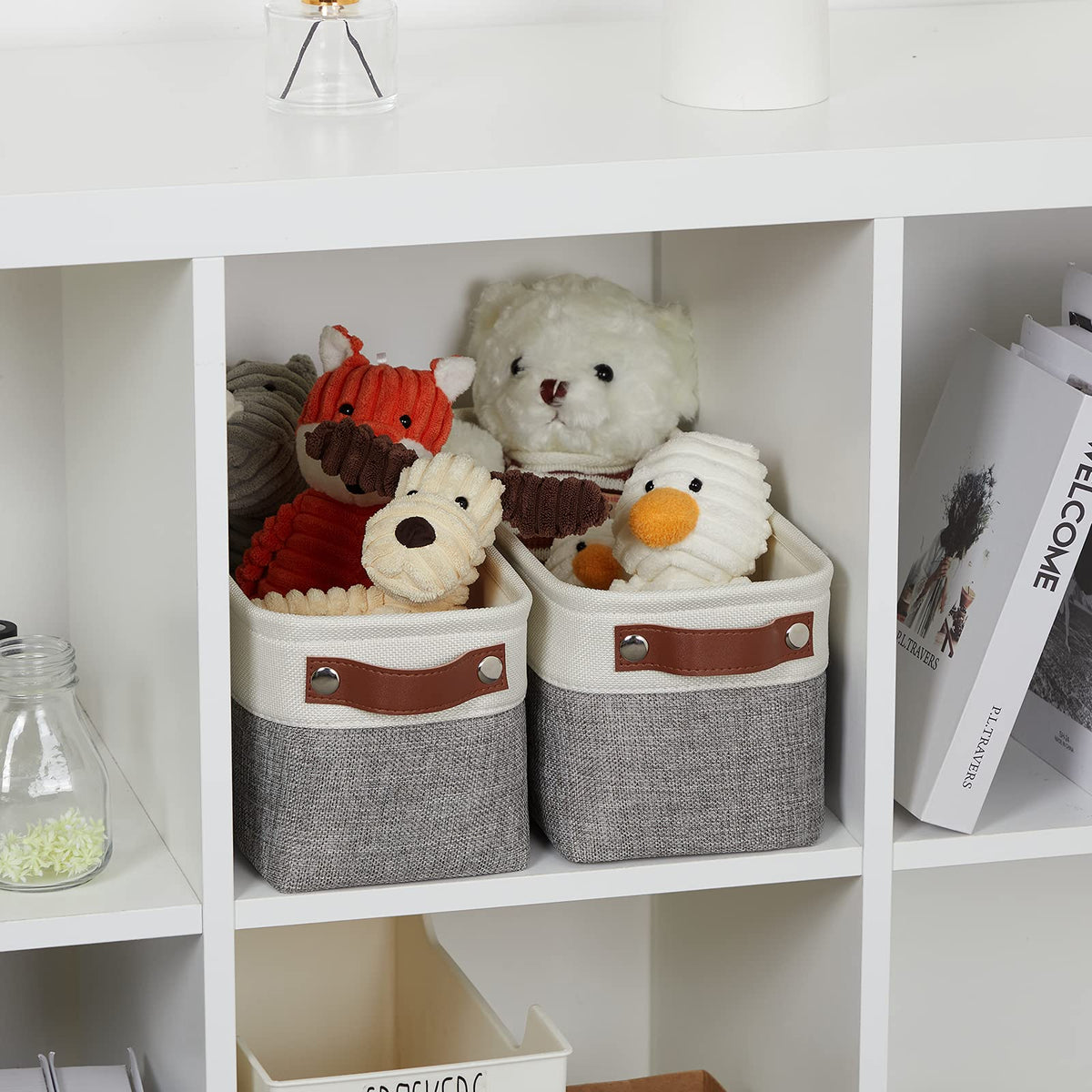 Small Storage Baskets 15"x6"x5.5" (2 Count)
