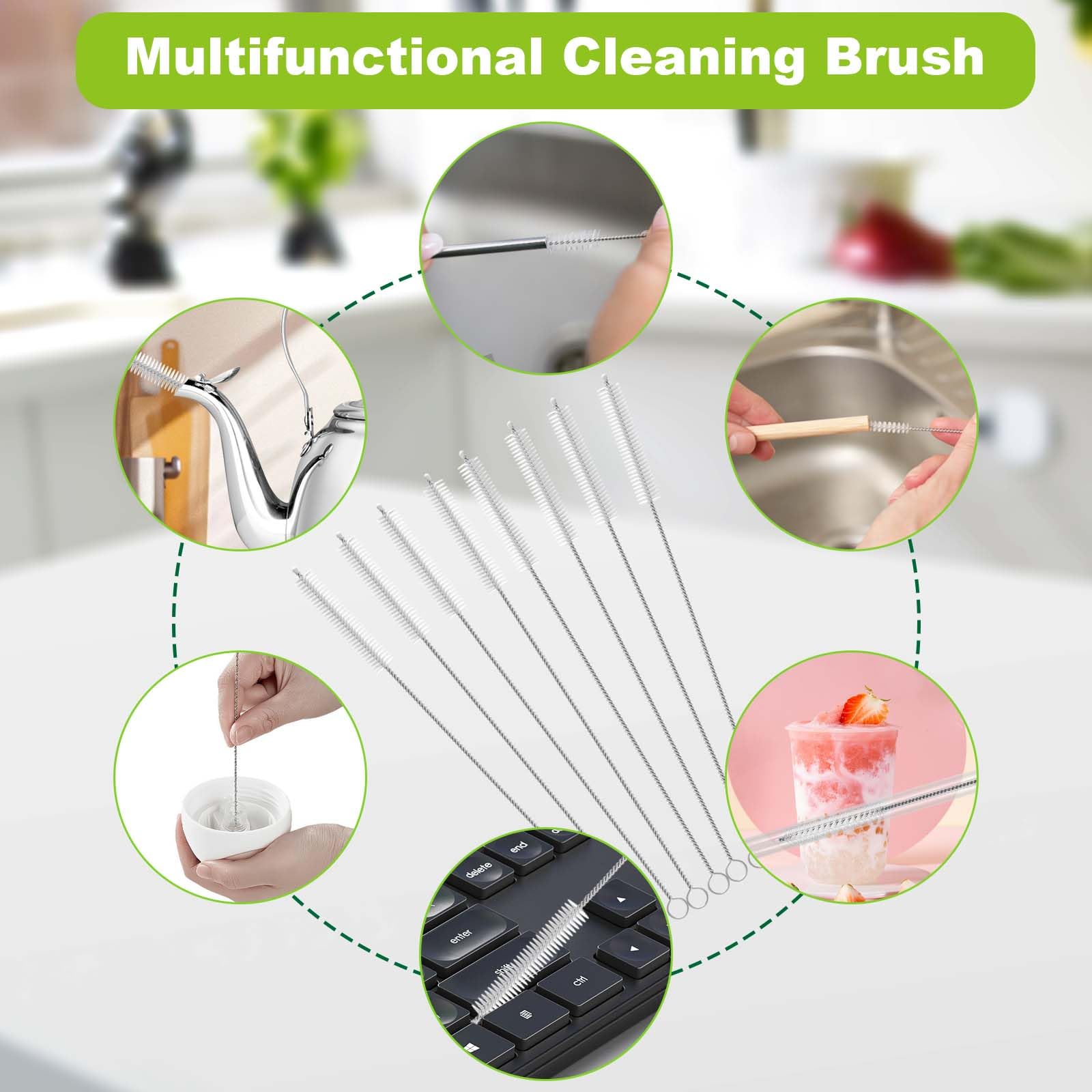 8 Pack Straw Brush Cleaner (8 Count)