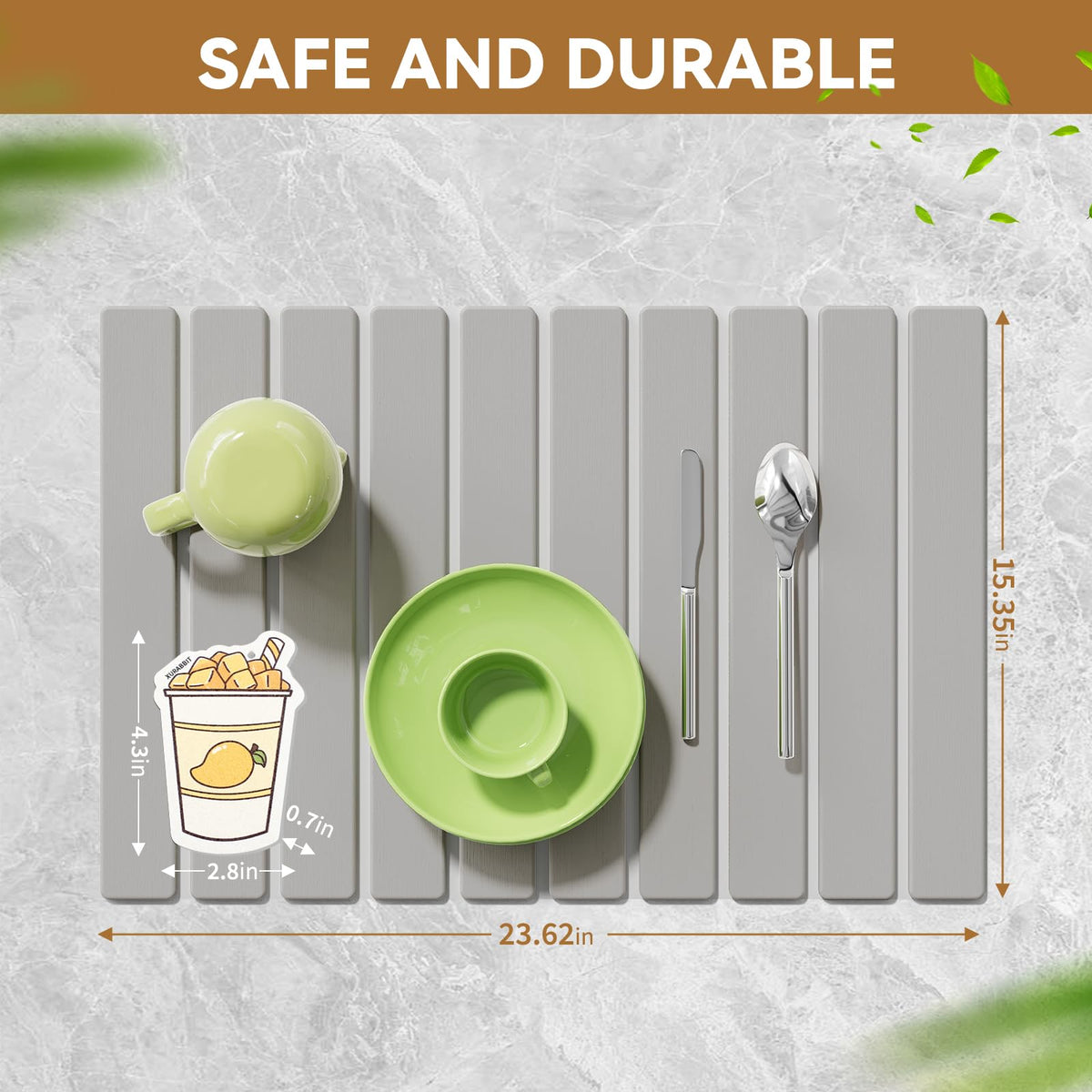 Foldable Stone Dish Drying Mat