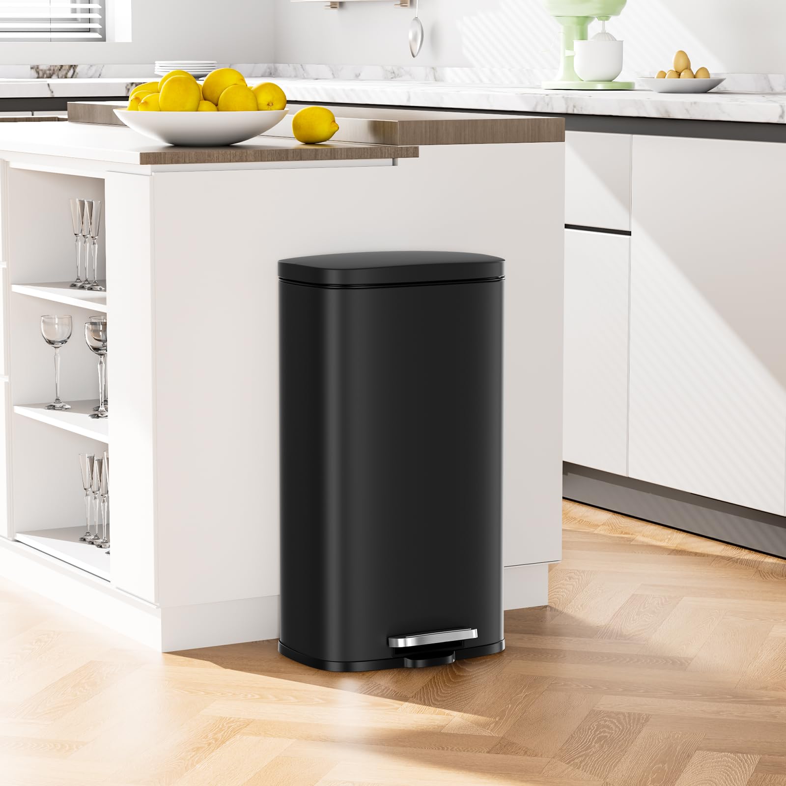 13.2 Gal Step Kitchen Trash Can