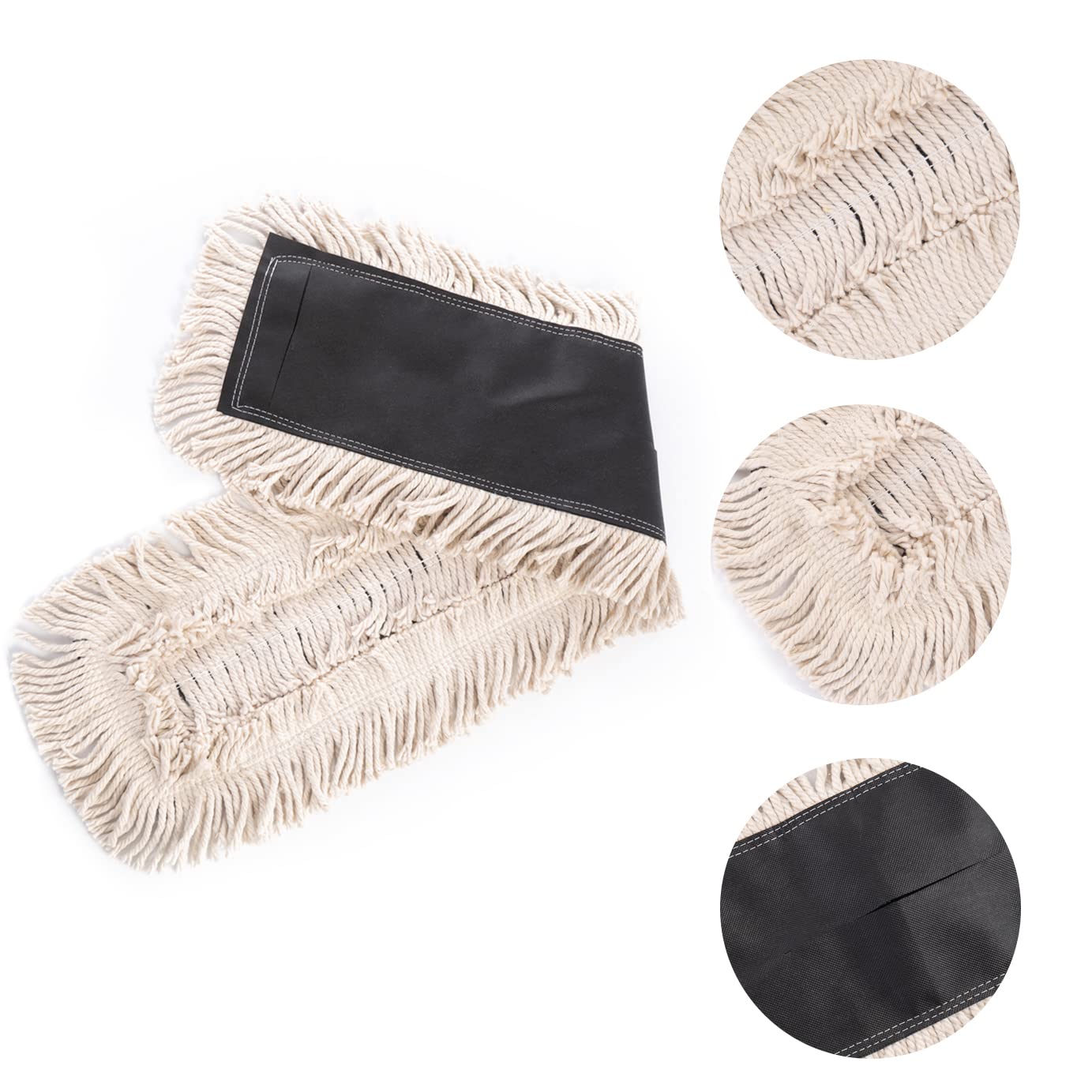 Matthew Cleaning 36'' High Strength Disposable Dust Mop Cotton Cut (12 Count) - ModHome Supplies