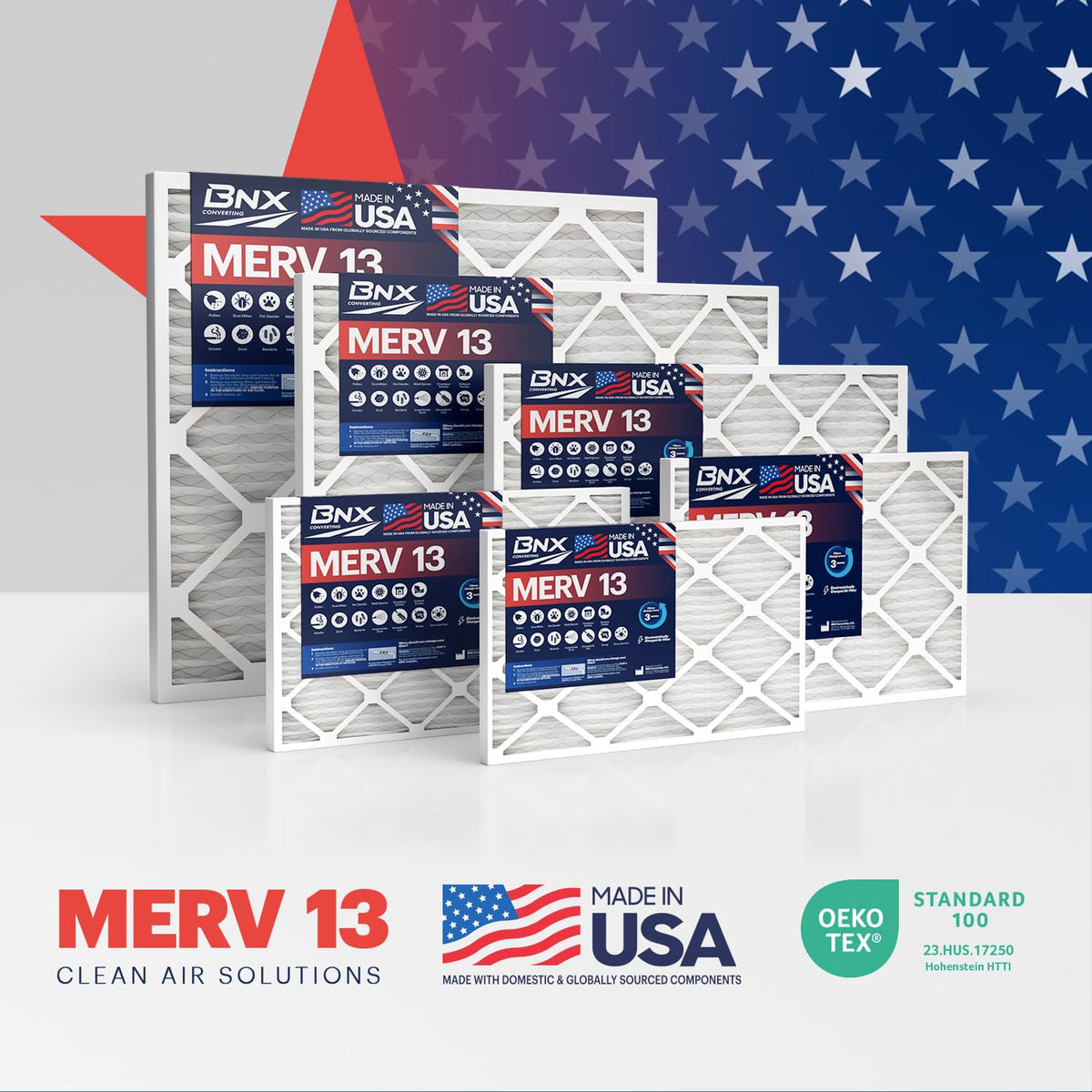 TruFilter 10x24x1 Air Filter MERV 13 (4 Count)