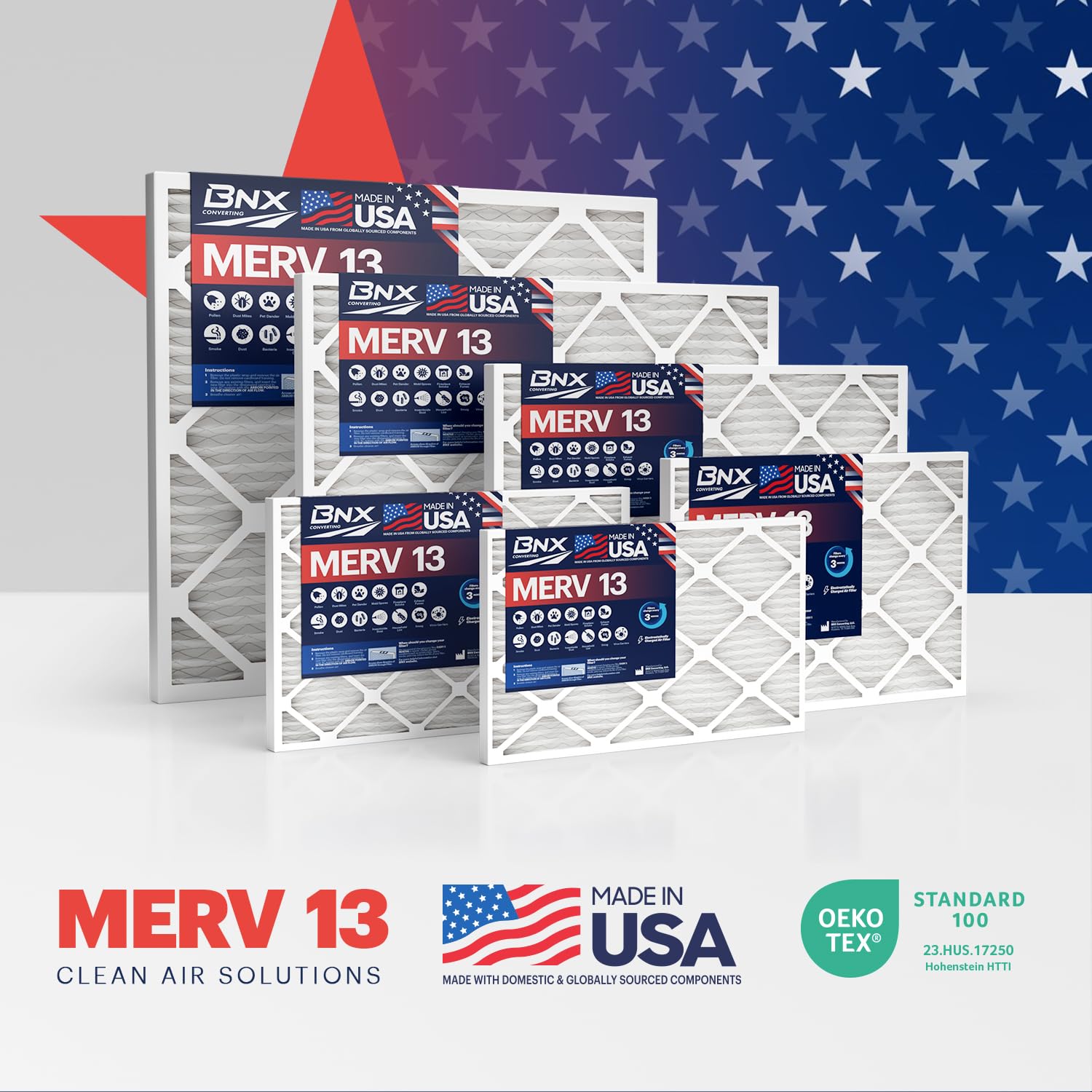 TruFilter 10x24x1 Air Filter MERV 13 (4 Count)
