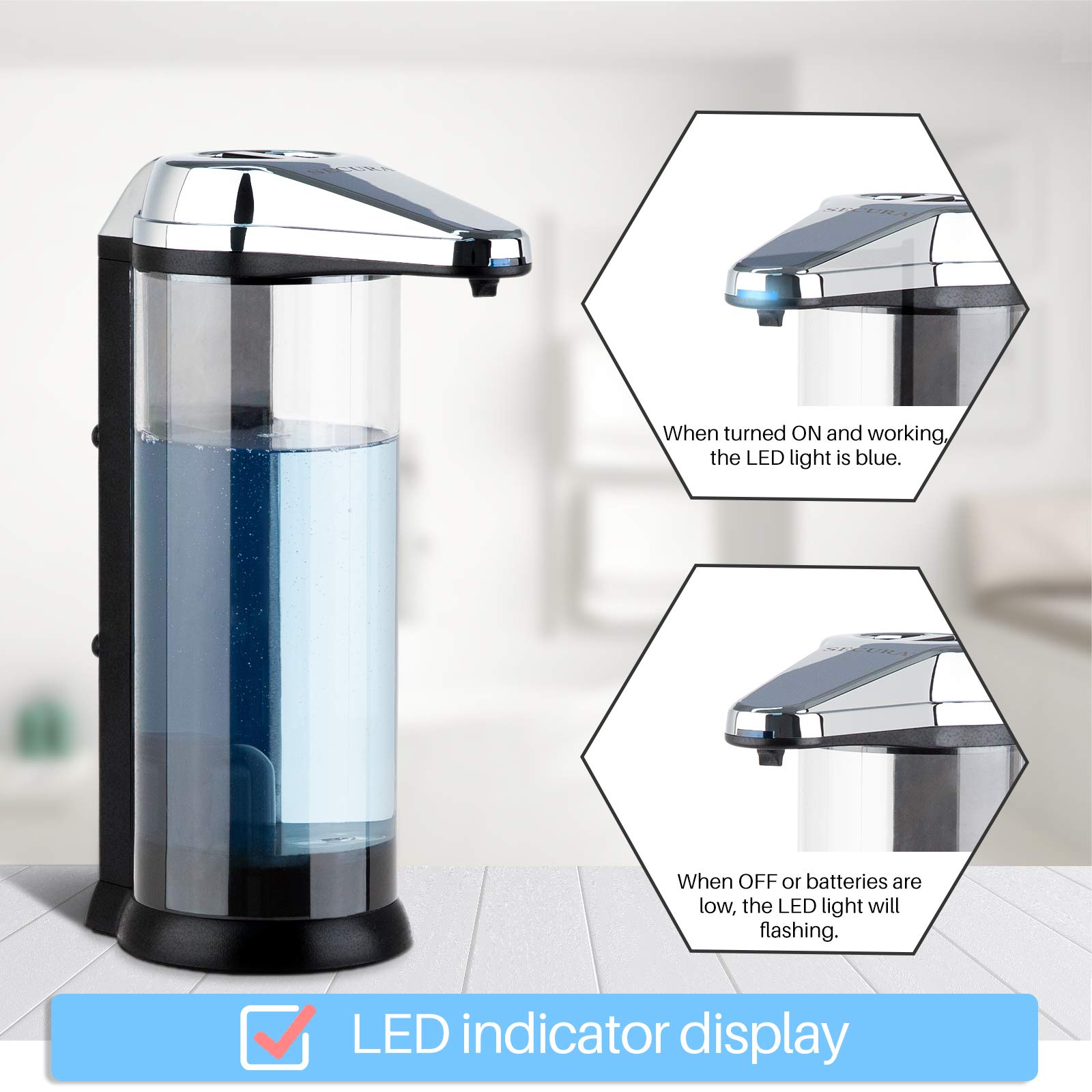 17oz Automatic Liquid Soap Dispenser