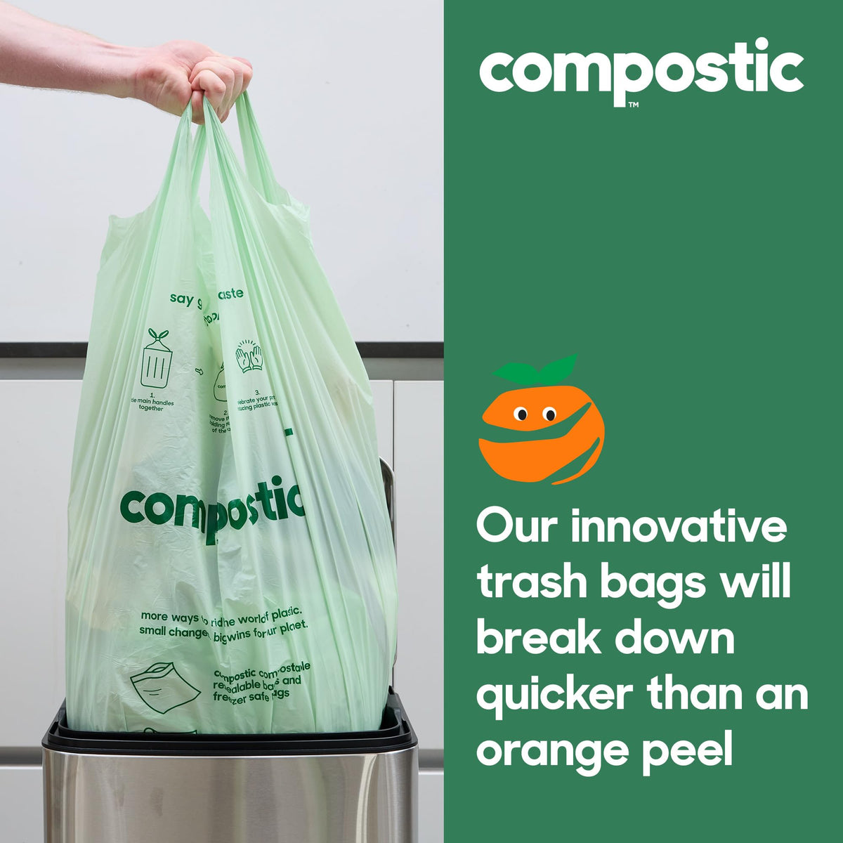 Compostable Trash Bags (100 Count)