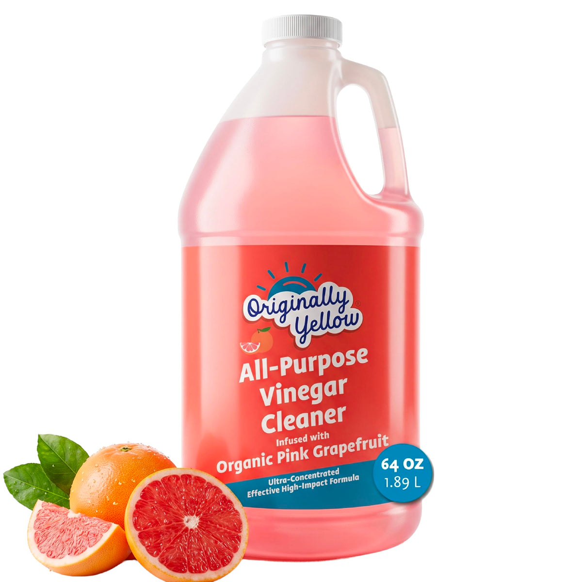 OY All Purpose Vinegar Cleaner [Pink Grapefruit] [64oz] (64 Fl Oz)