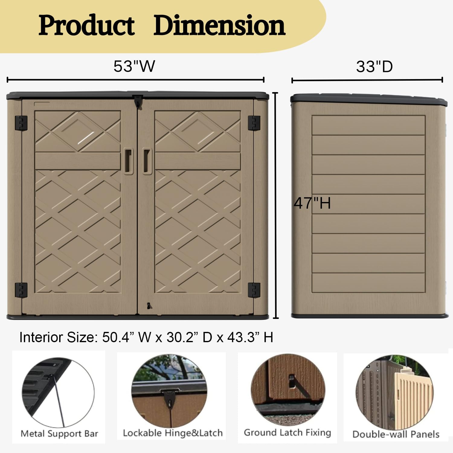 Large Outdoor Storage Shed