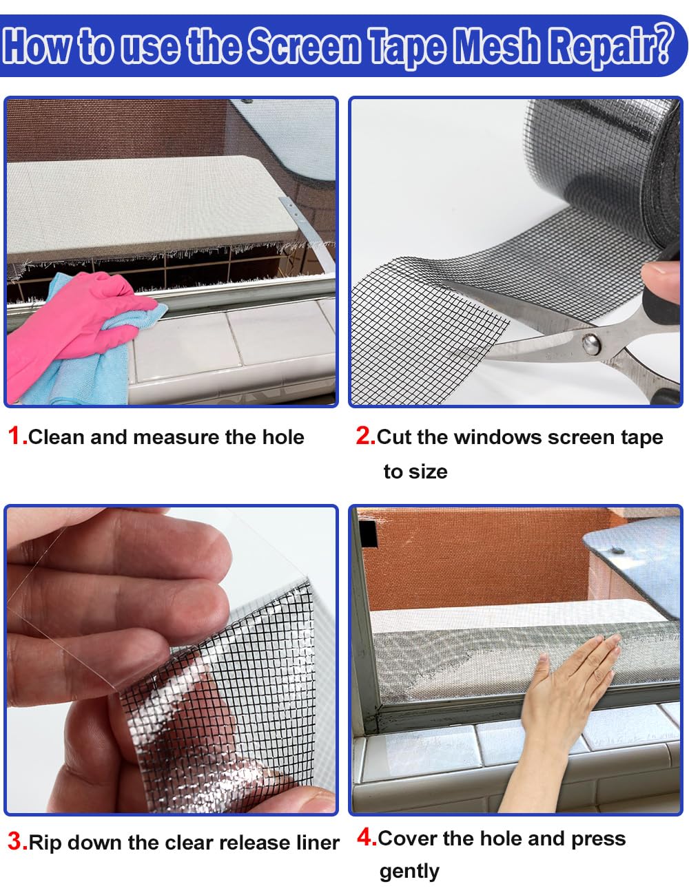 Window Screen Repair Tape (40 Foot)