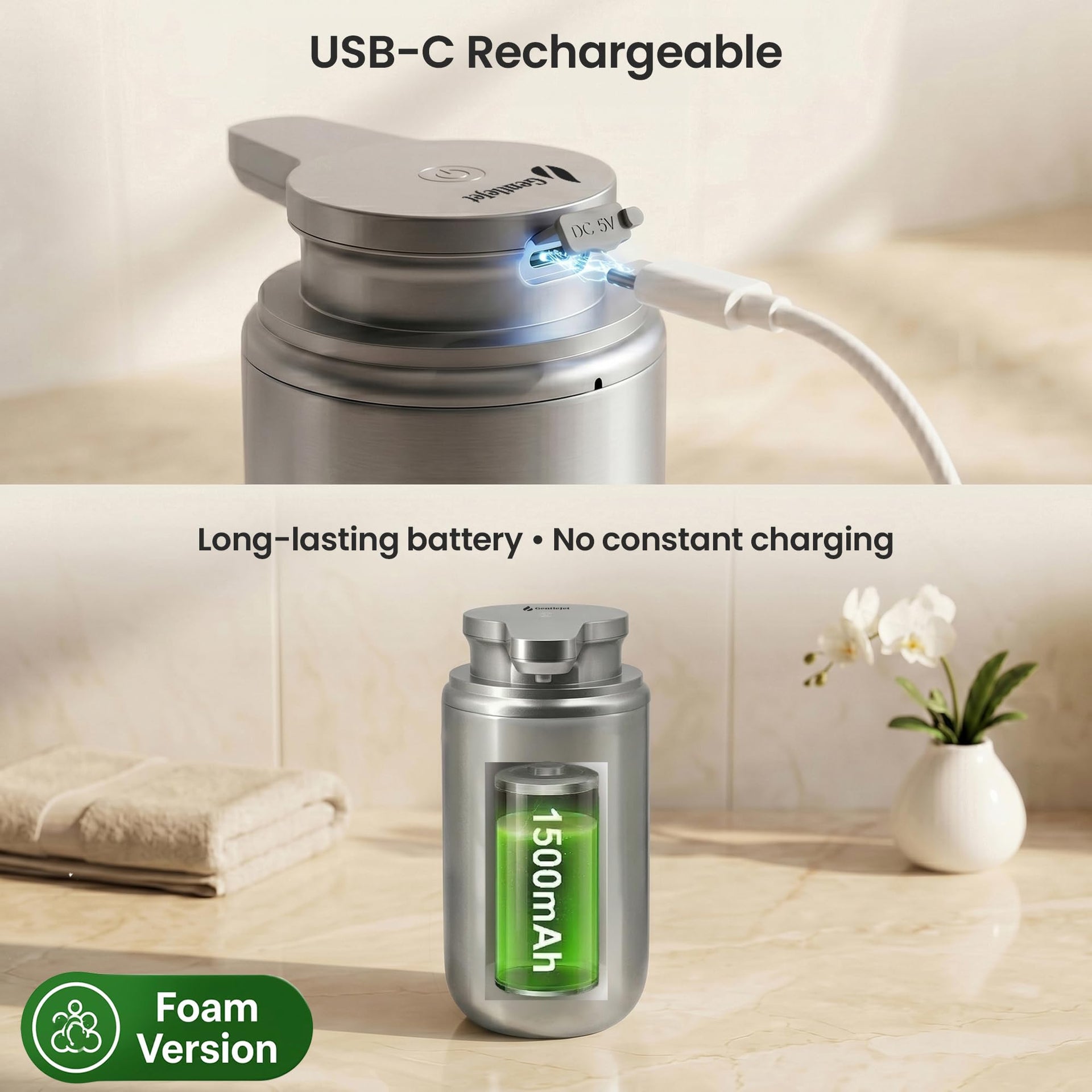 WaveJet Automatic Foaming Soap Dispenser Touchless Sensor