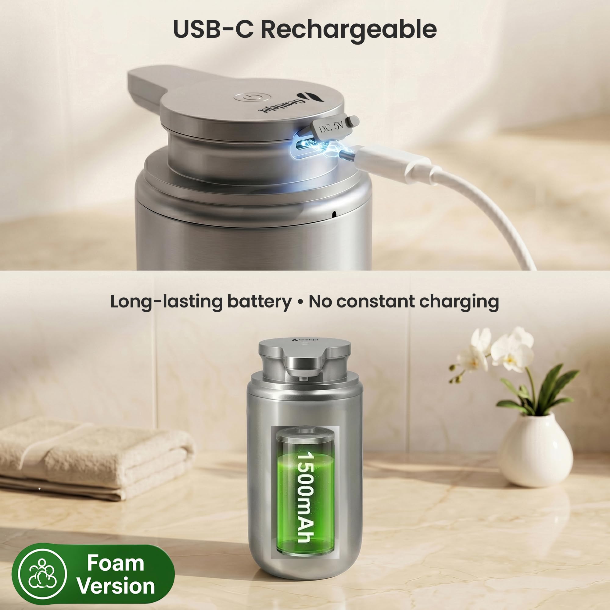 WaveJet Automatic Foaming Soap Dispenser Touchless Sensor