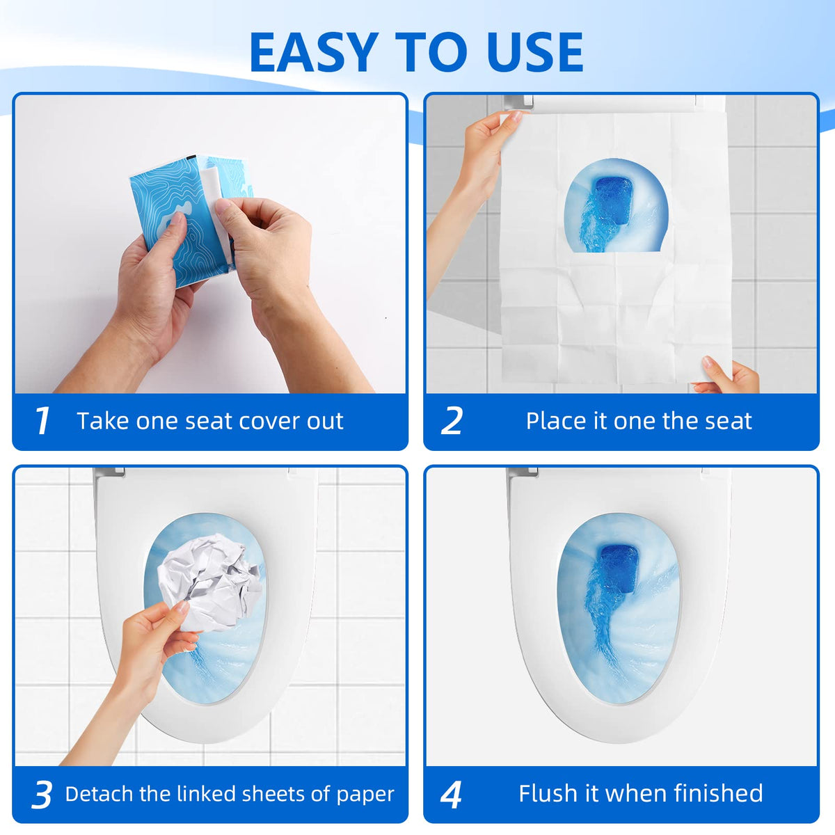 Toilet Seat Covers 60 Pack