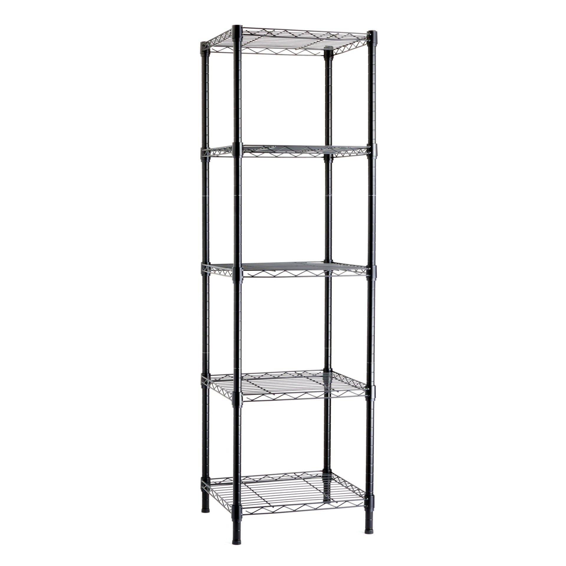 5 Shelf Tower Adjustable Storage Shelving Unit for Garage