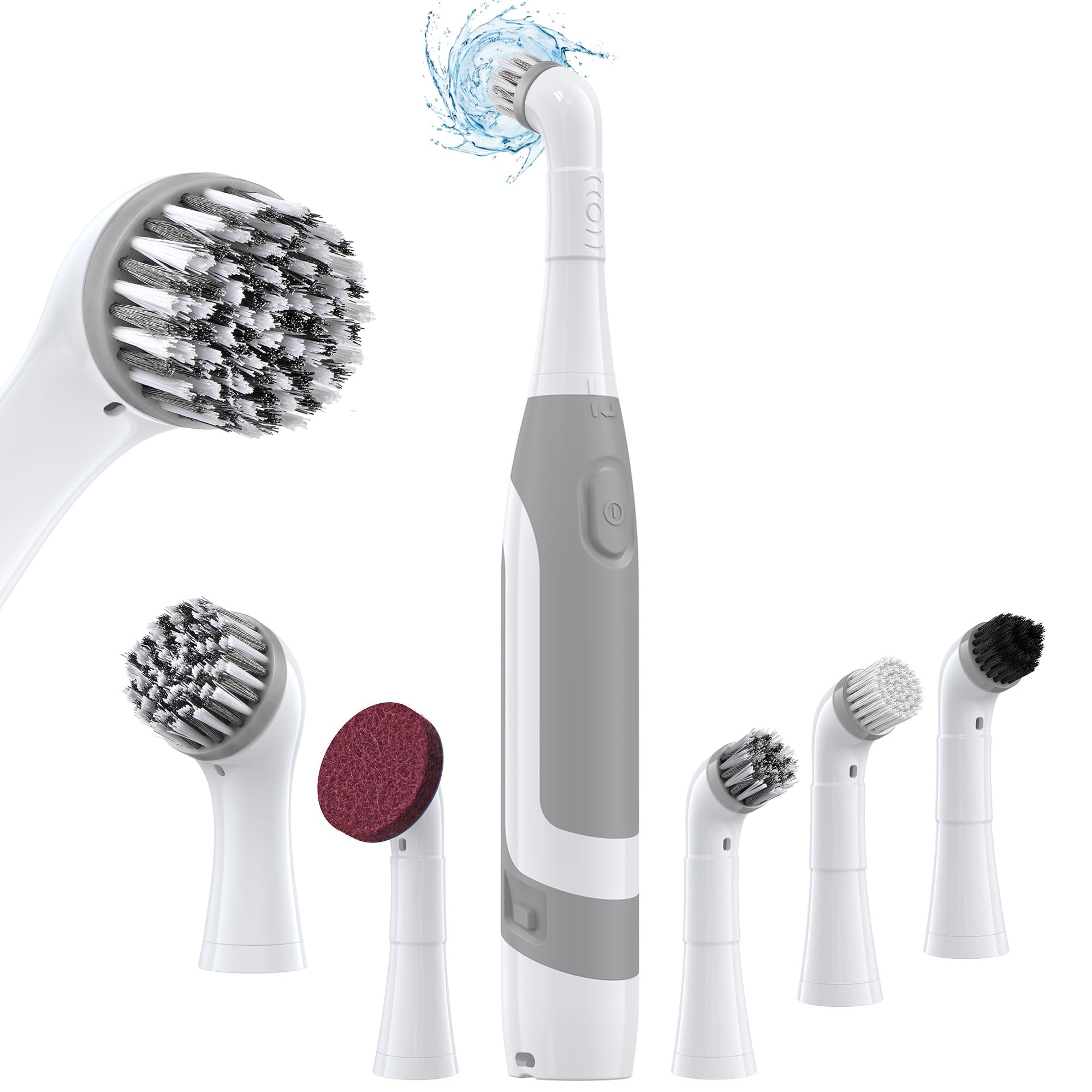 Electric Cleaning Brush with Battery Power