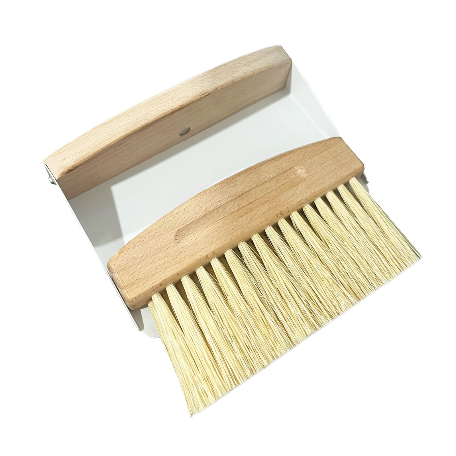 Mini Broom and Dustpan Set Small Metal Dustpan and Brush Set Hand Whisk Broom for Home Office Desktop Sofa Pet Care Household Cleaning