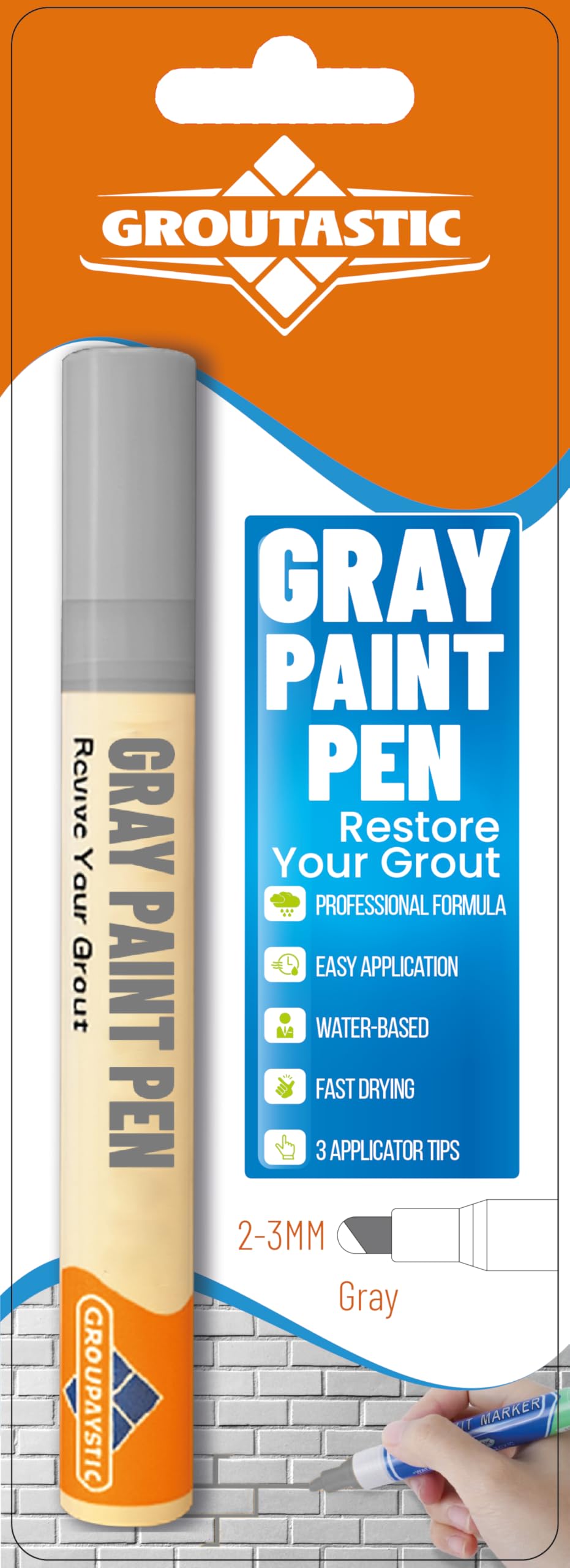 Grout Pen Gray