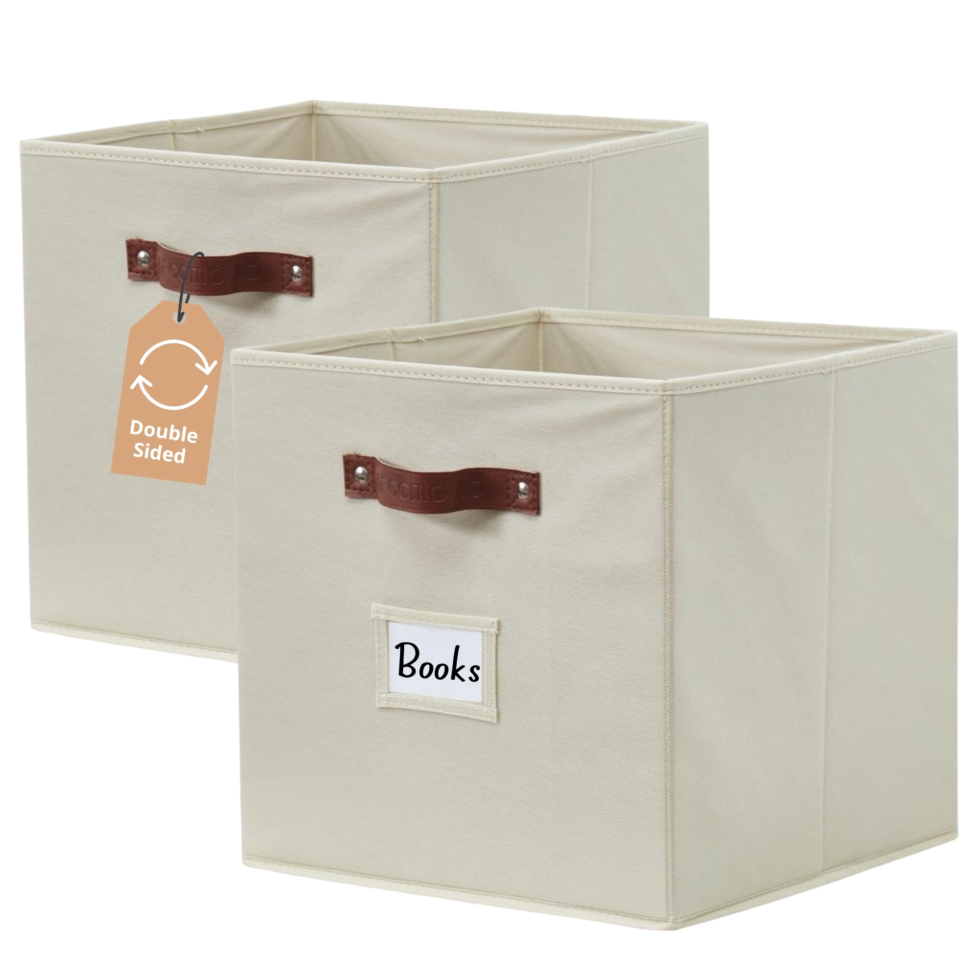 Storage Bins Cube Storage Bin with Labels (2 Count)