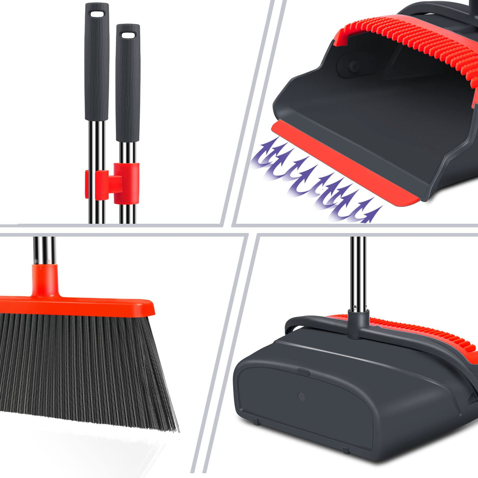 Upgrade Broom and Dustpan Set