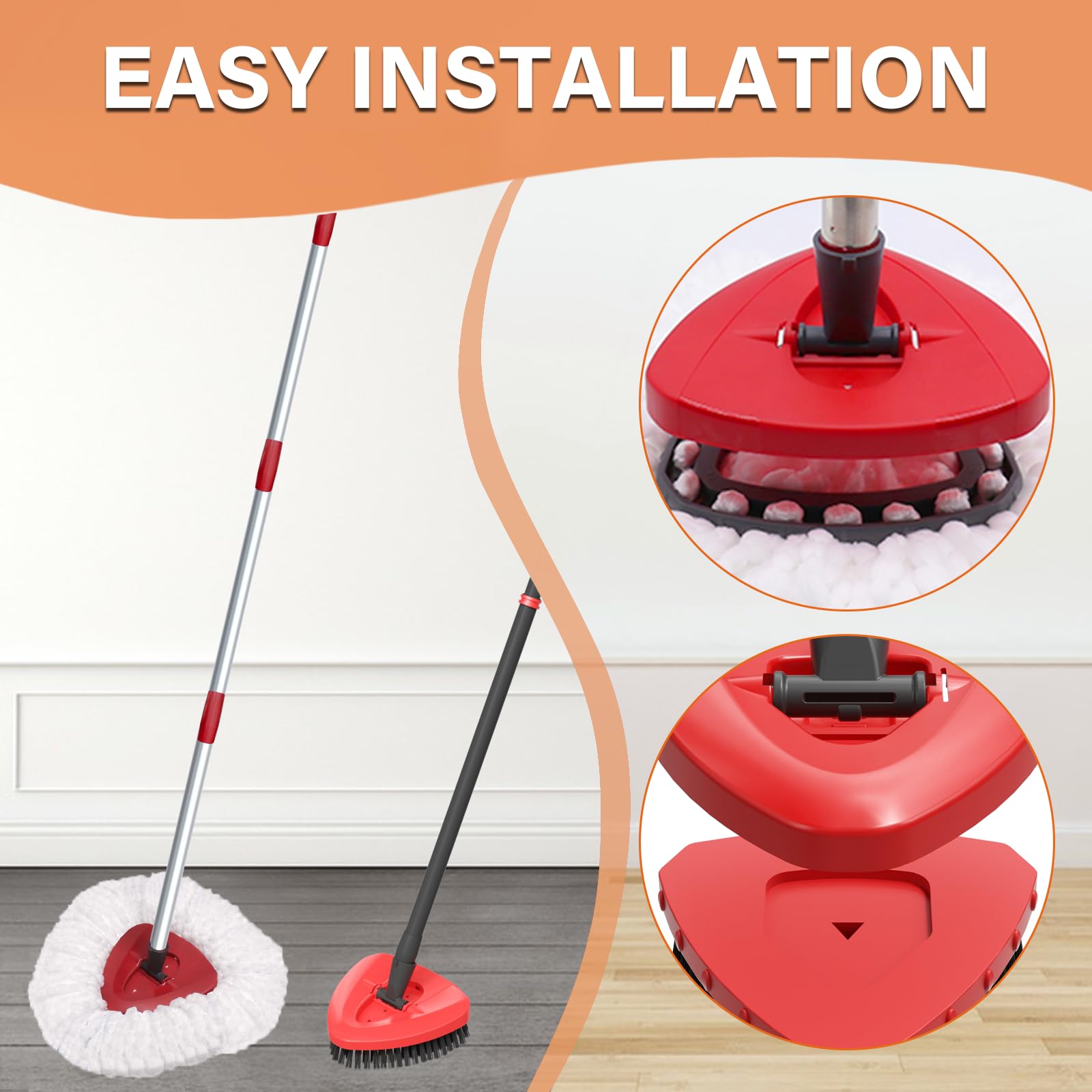 5 Pack Spin Mop Replacement for O Cedar EasyWring 1 (5 Count)
