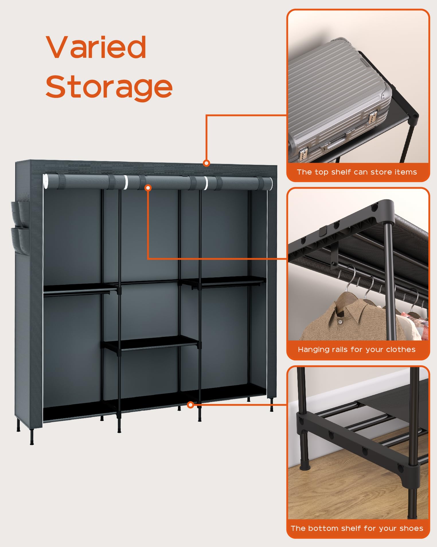 Clothes Rack Portable Closet