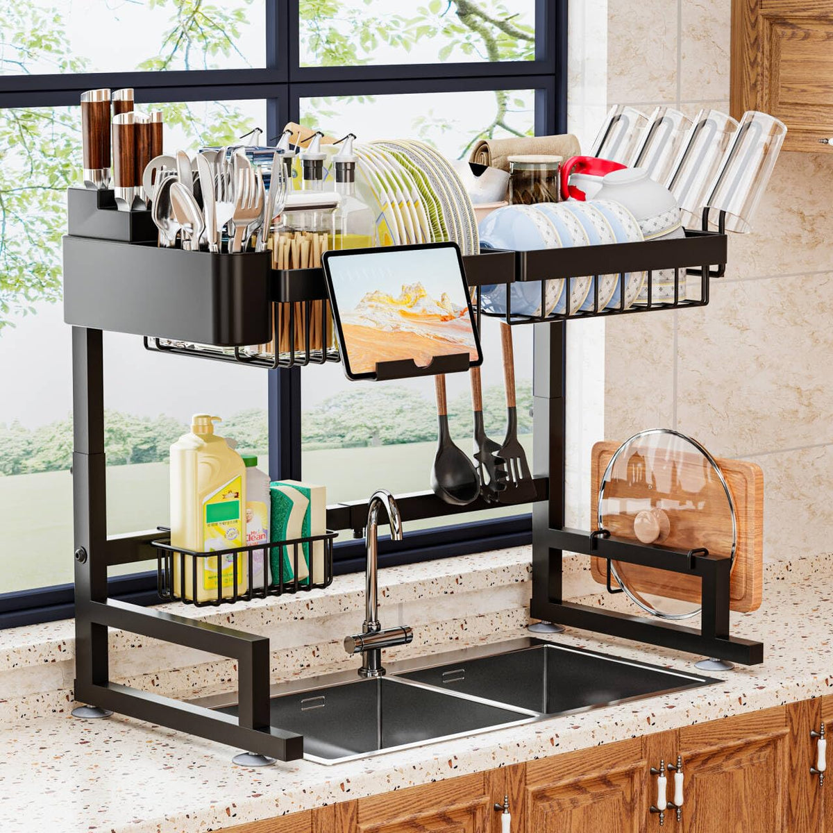 Over Sink Dish Drying Rack