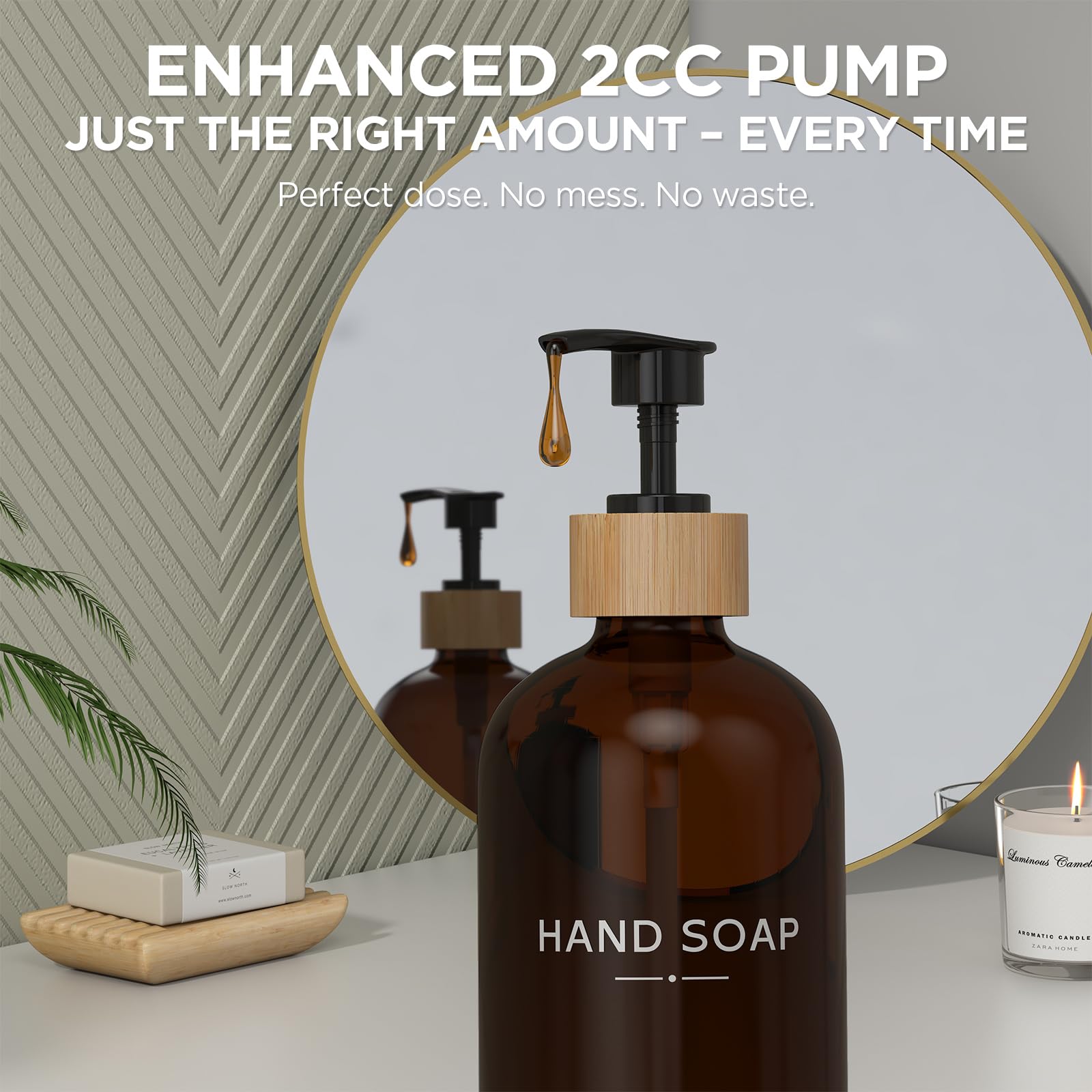 Hand and Dish Soap Dispenser Set (2 Count)