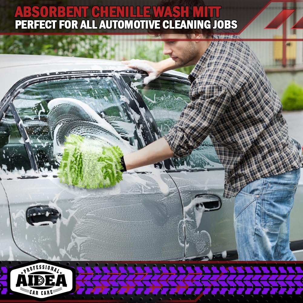 Car Wash Mitt Microfiber (2 Count)