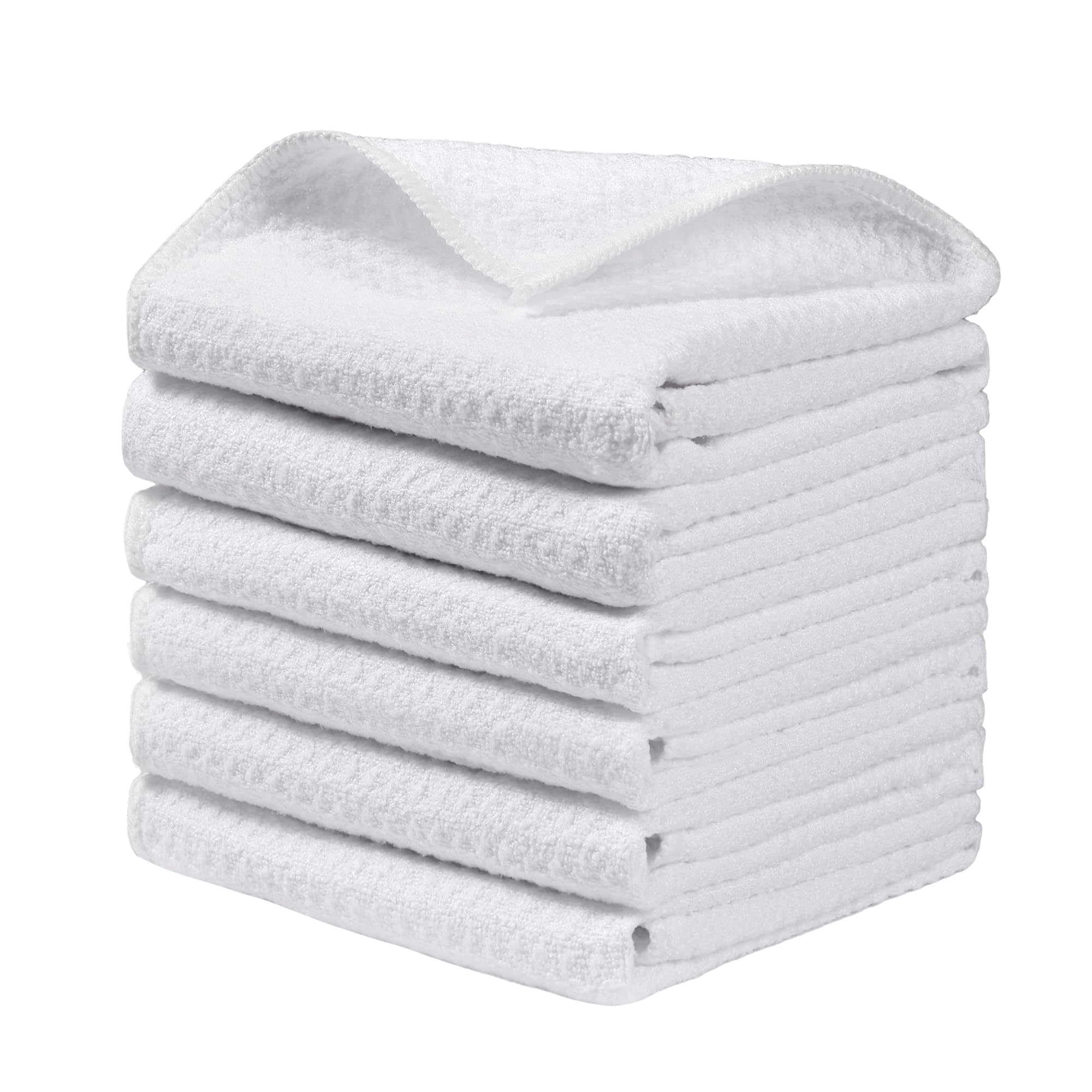 Large Microfiber Waffle Weave Cleaning Cloth (6 Count)