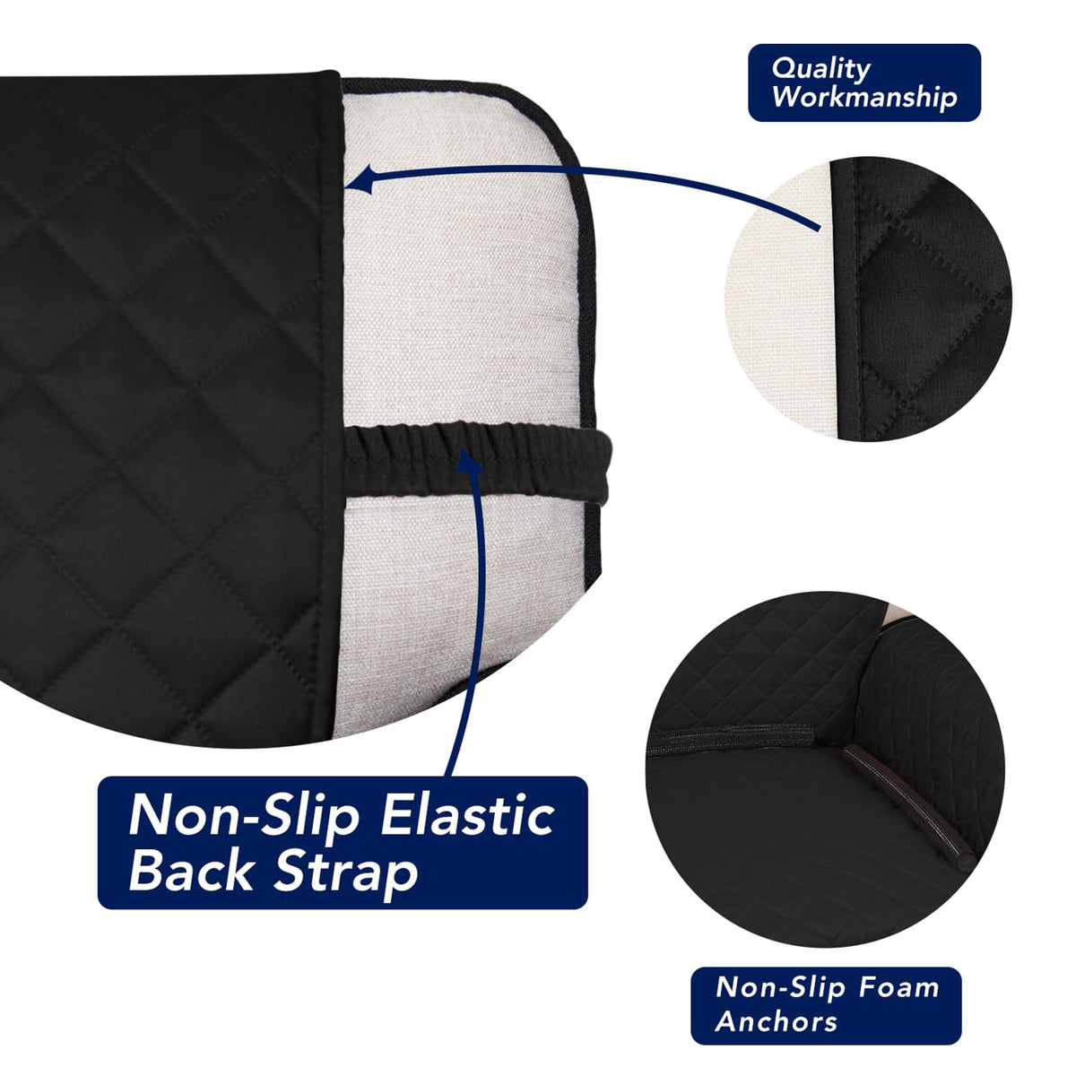 Reversible Quilted Couch Covers for Dogs Loveseat Sofa Cover 54"