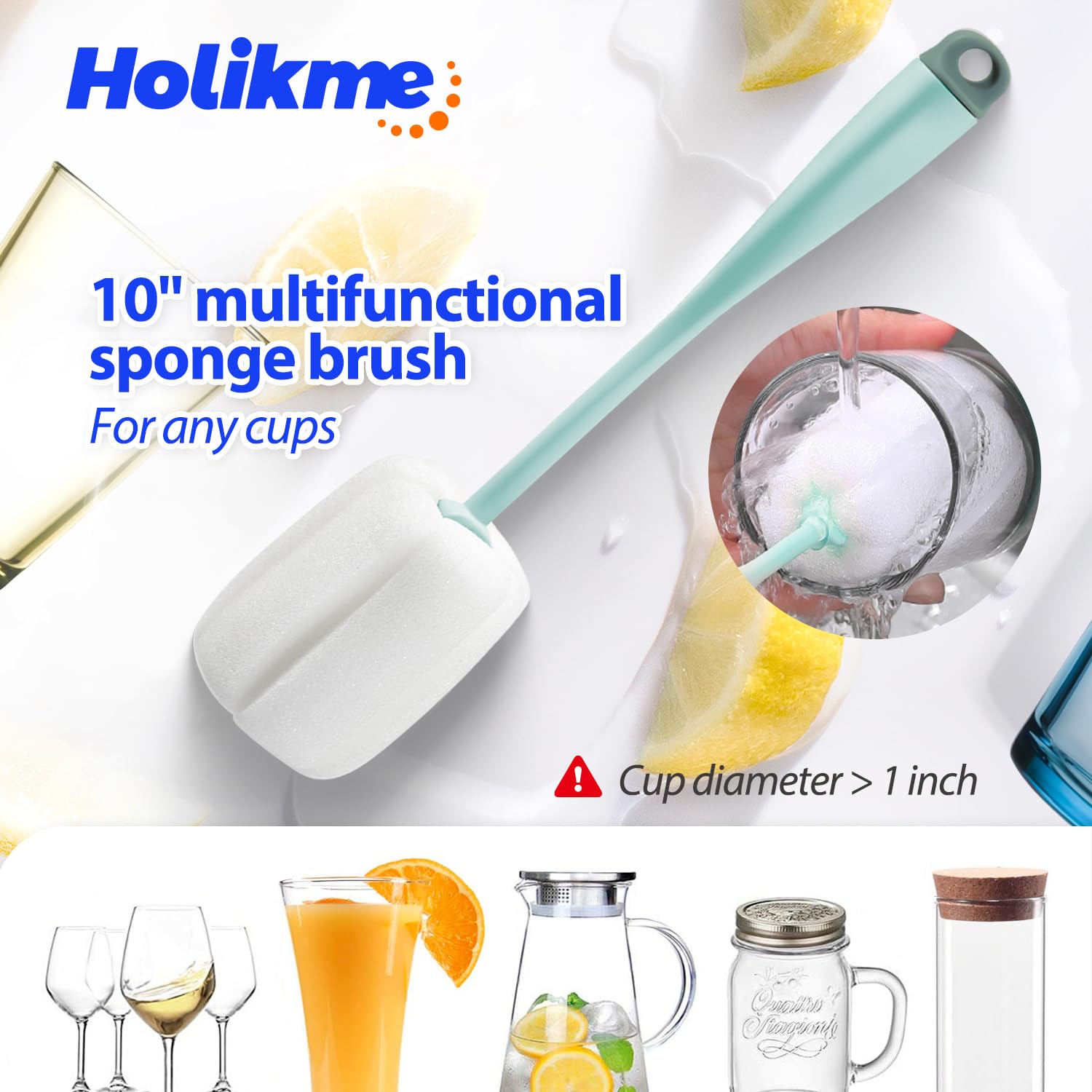 Bottle Brush Tube Cleaning Lab Set with Long Handle