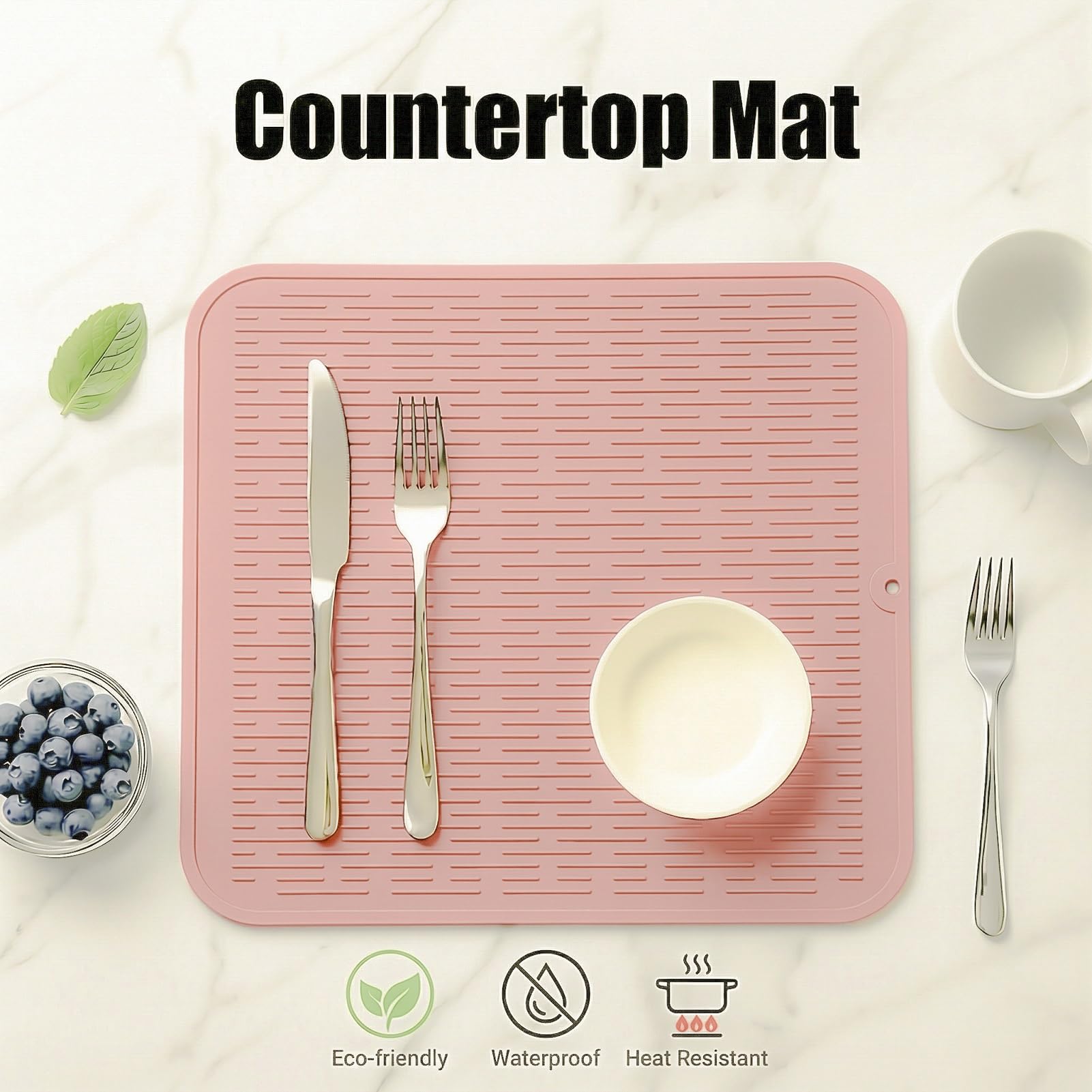 Silicone Dish Drying Mat for Multiple Usage
